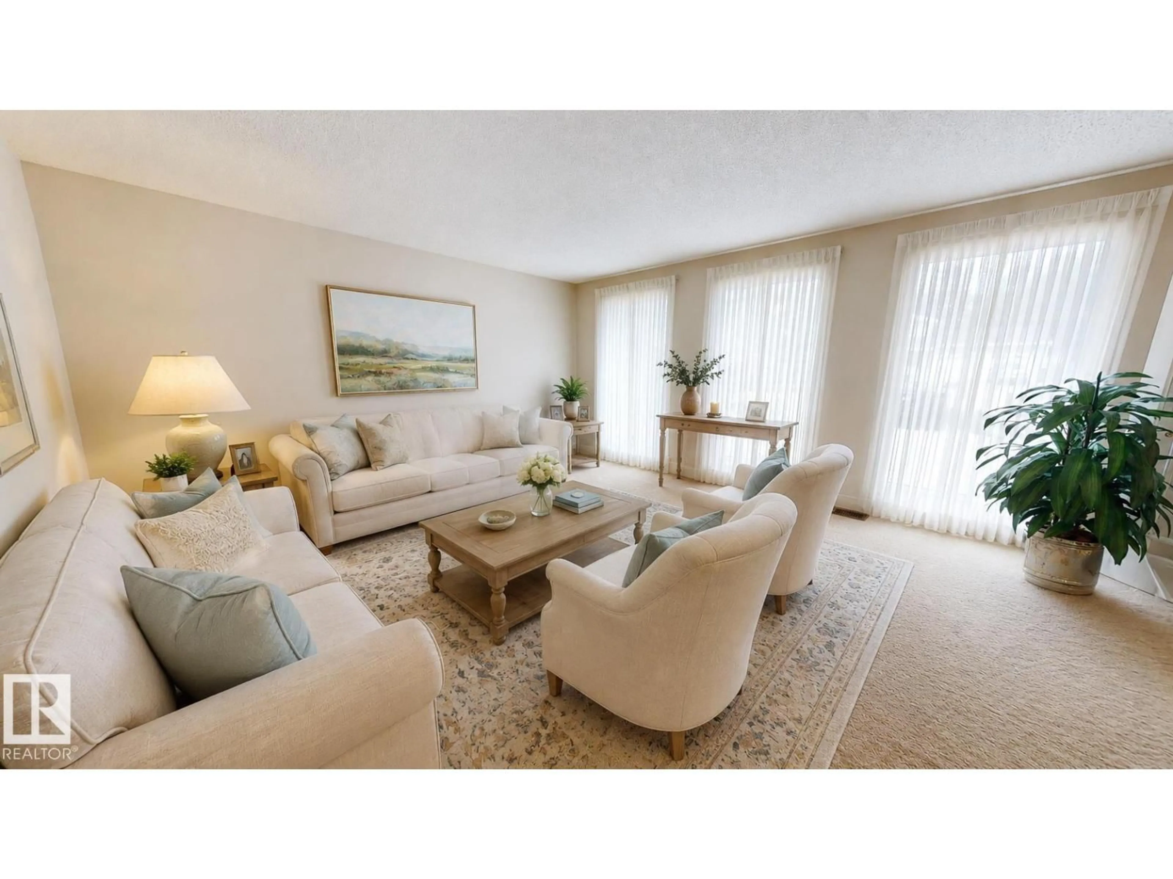 Living room with furniture, unknown for 55 QUESNELL RD, Edmonton Alberta T5R5N1