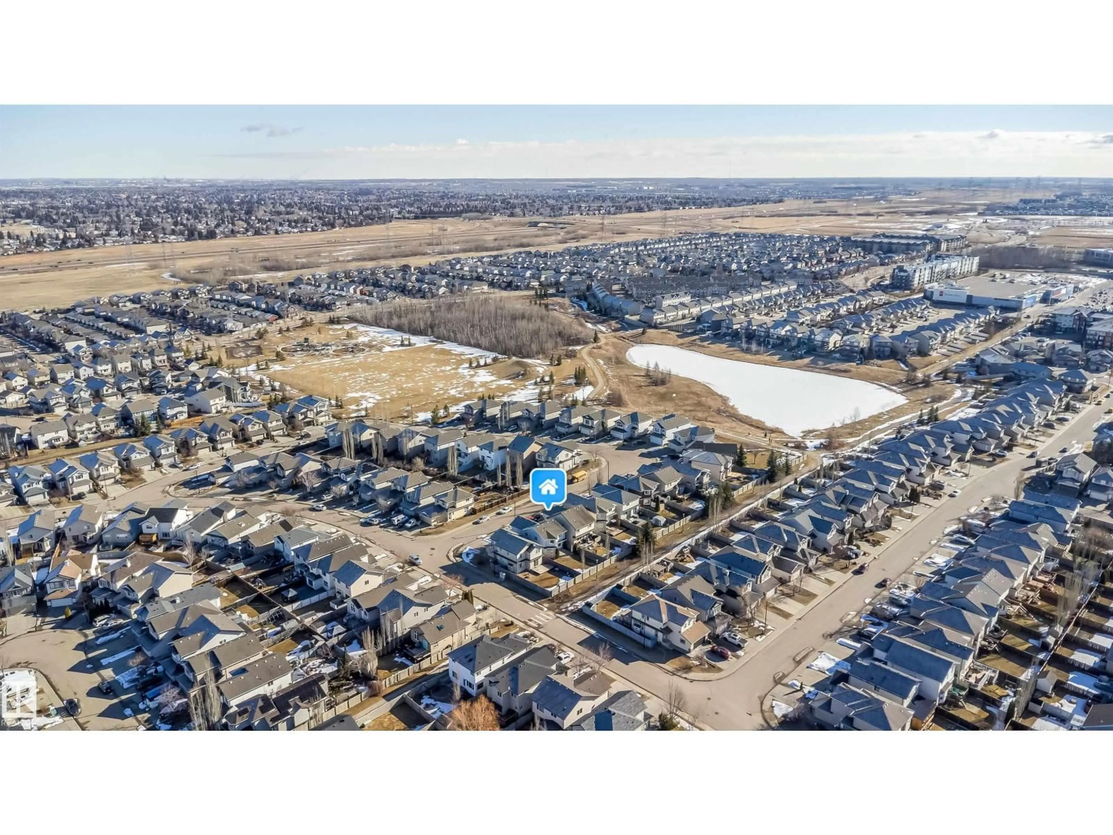 A pic from outside/outdoor area/front of a property/back of a property/a pic from drone, street for 5935 6 AV, Edmonton Alberta T6X0G4