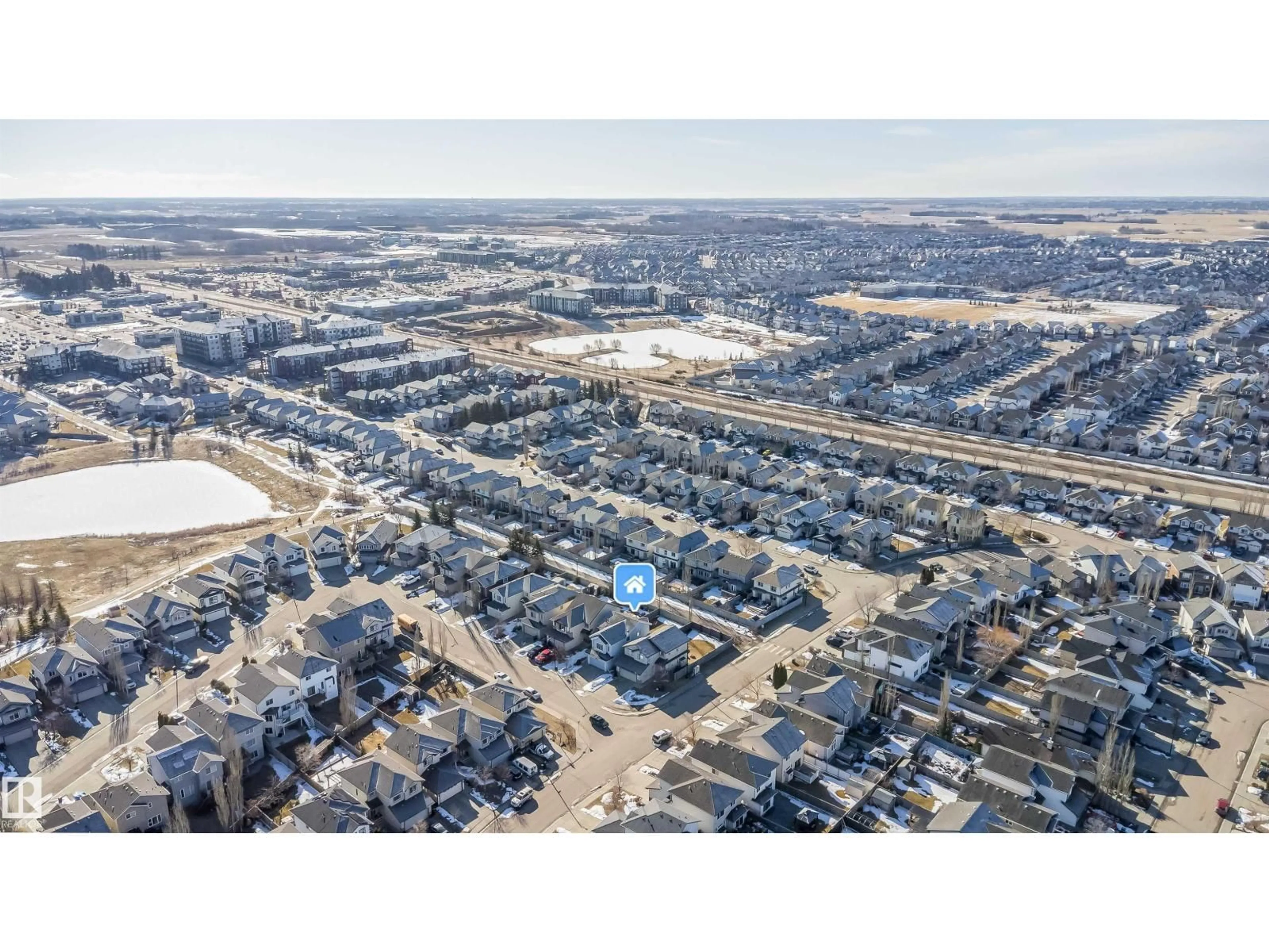 A pic from outside/outdoor area/front of a property/back of a property/a pic from drone, street for 5935 6 AV, Edmonton Alberta T6X0G4