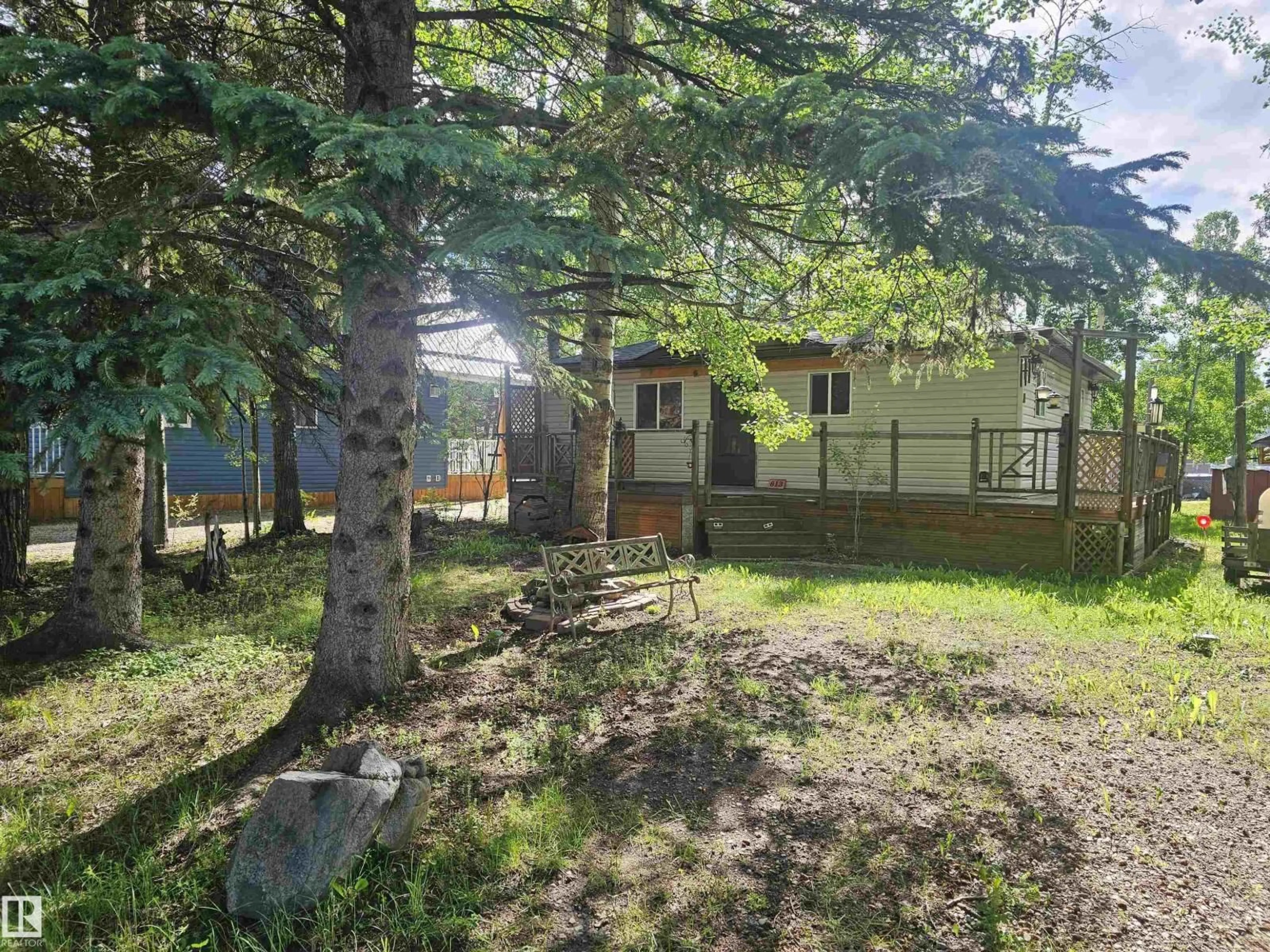 A pic from outside/outdoor area/front of a property/back of a property/a pic from drone, forest/trees view for 813 8 ST, Rural Lac Ste. Anne County Alberta T0E0A2