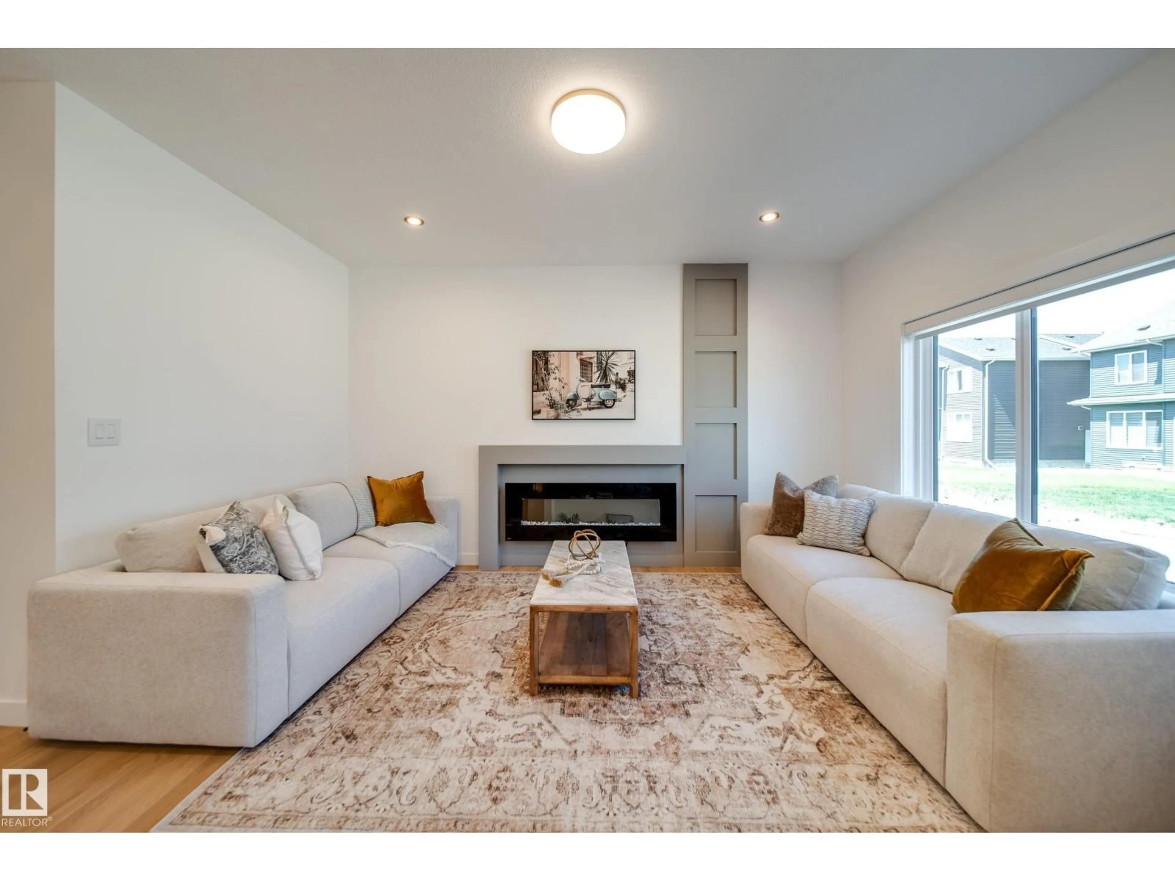 Living room with furniture, unknown for 8 BLACKBIRD BN, Fort Saskatchewan Alberta T8L0G6