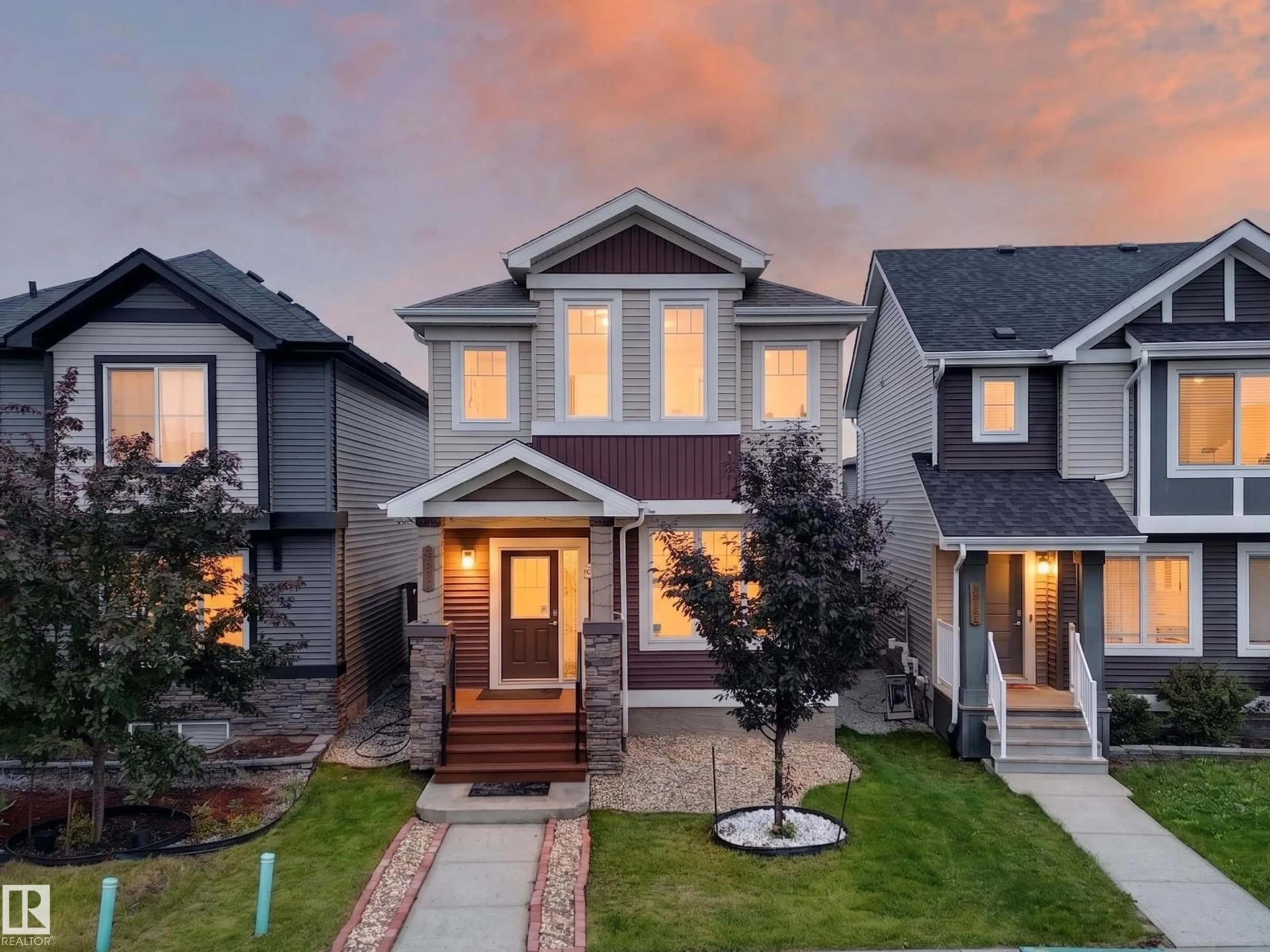 Home with vinyl exterior material, street for 2331 CASEY CR, Edmonton Alberta T6W3M9