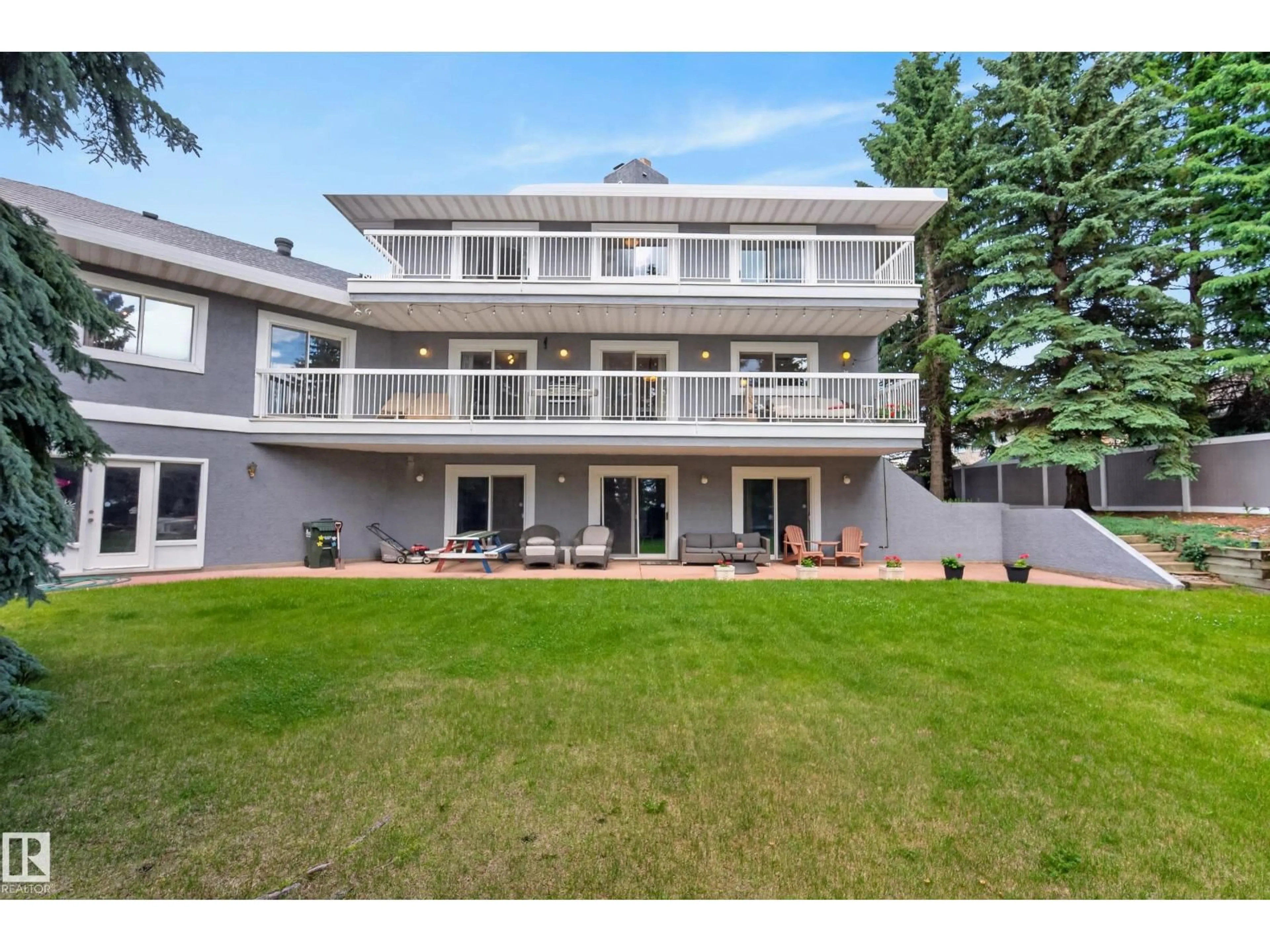 Patio, mountain view for 17 HIGH RIDGE CR, Sherwood Park Alberta T8A5E7