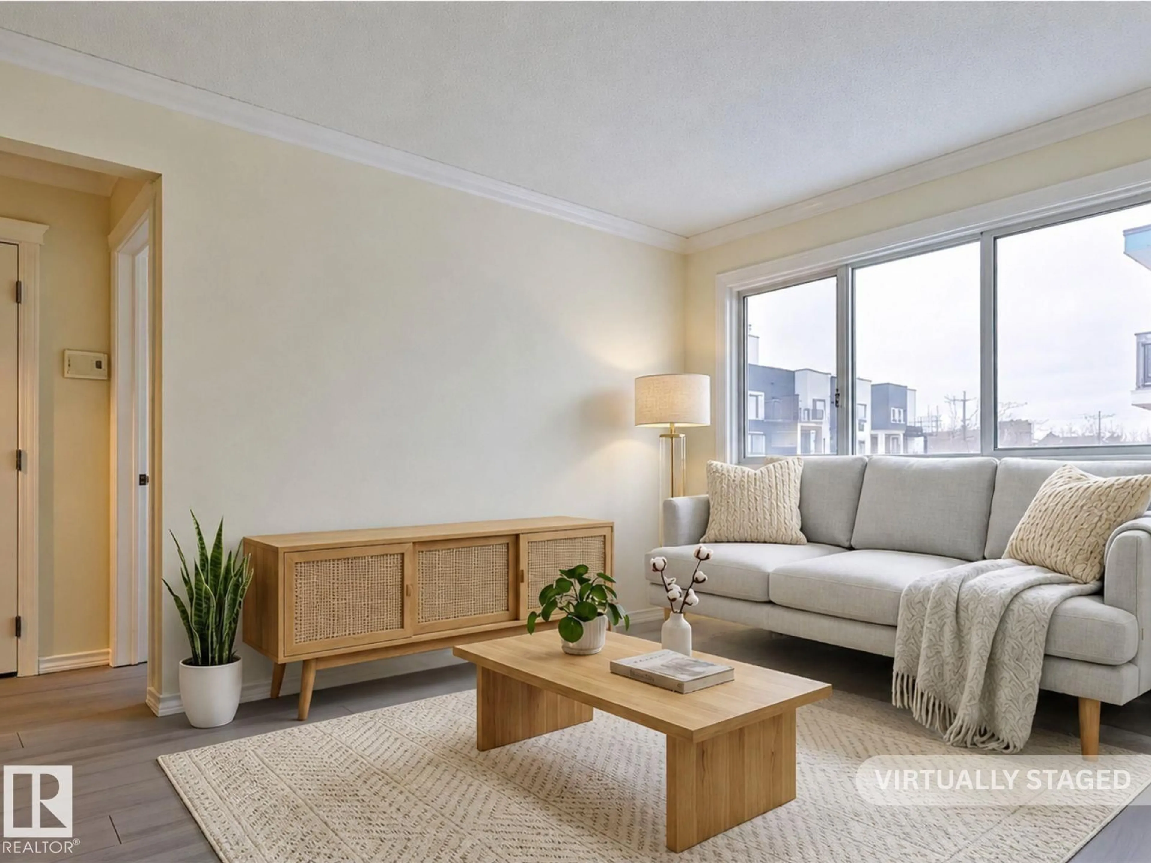 Living room with furniture, unknown for #306 - 10160 83 AV, Edmonton Alberta T6E2C4
