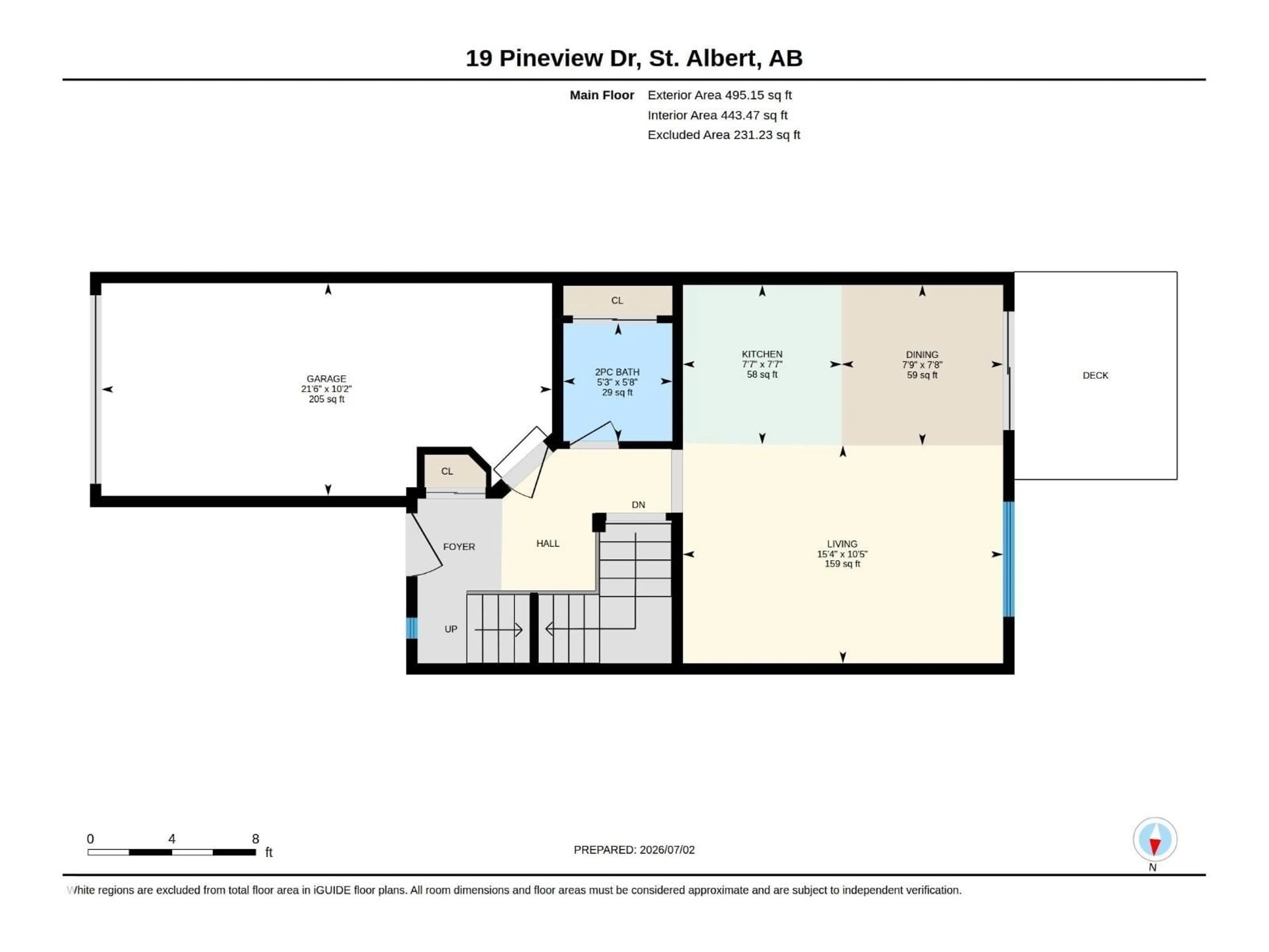 Floor plan for 19 PINEVIEW DR, St. Albert Alberta T8N4R5