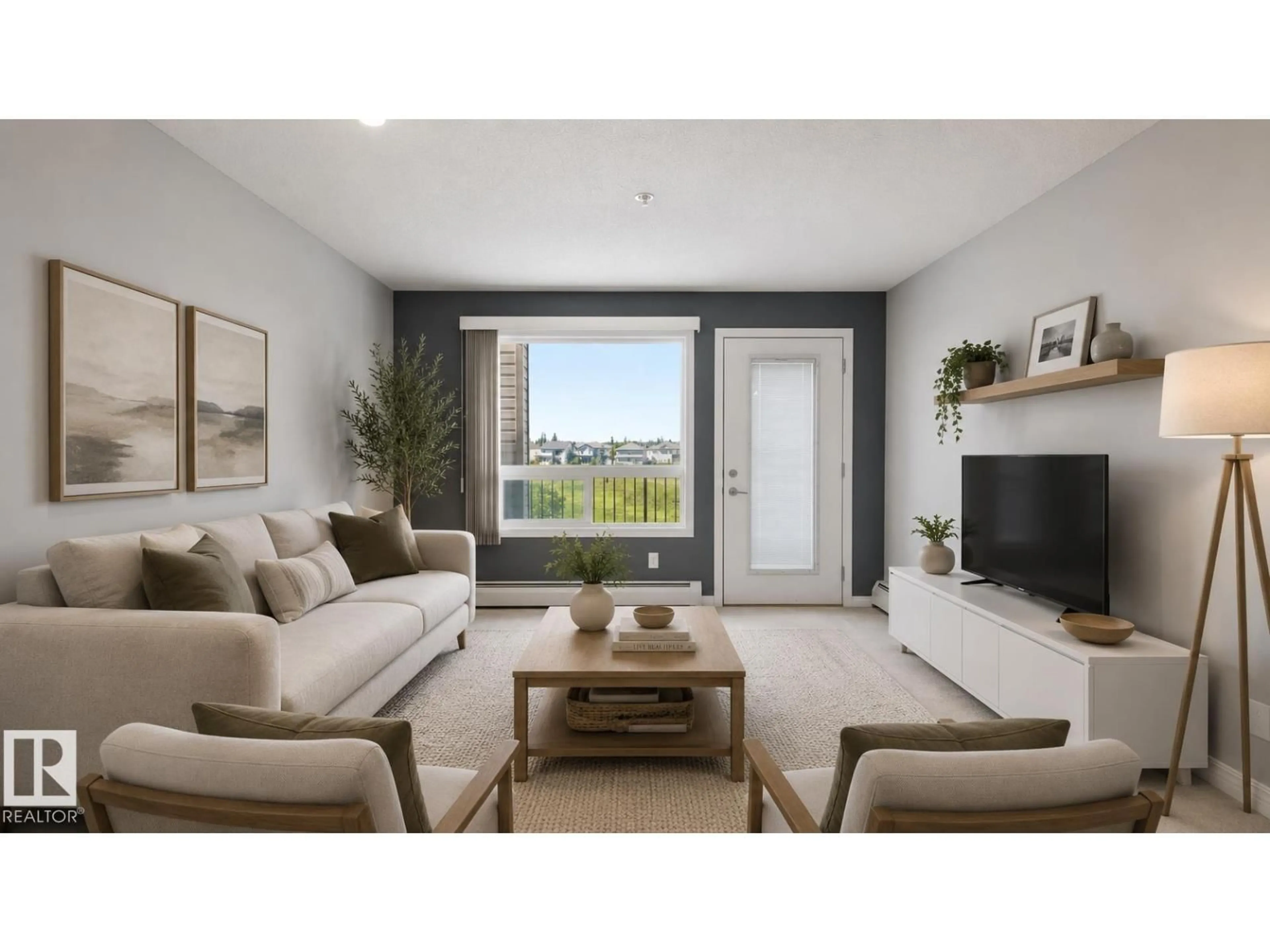 Living room with furniture, unknown for 7327 - 7319 SOUTH TERWILLEGAR DR, Edmonton Alberta T6R0M2
