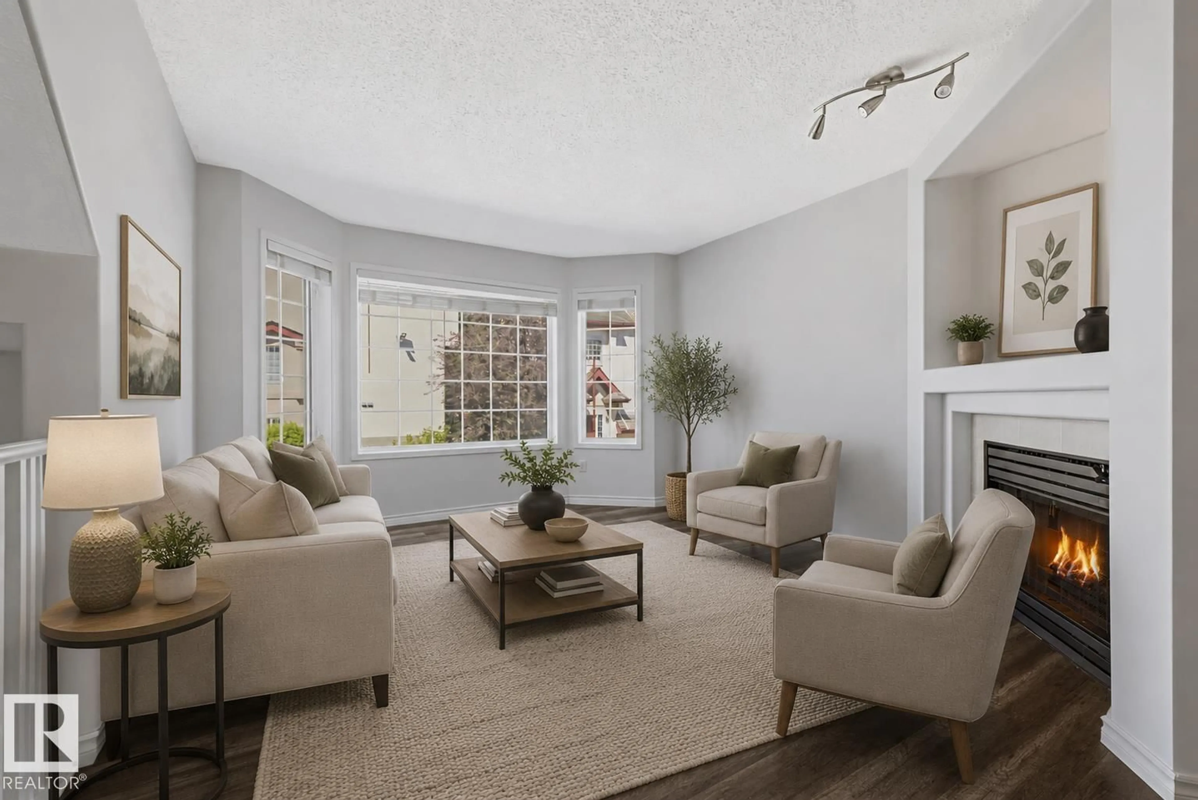 Living room with furniture, unknown for #6 - 1237 CARTER CREST RD, Edmonton Alberta T6R2R2