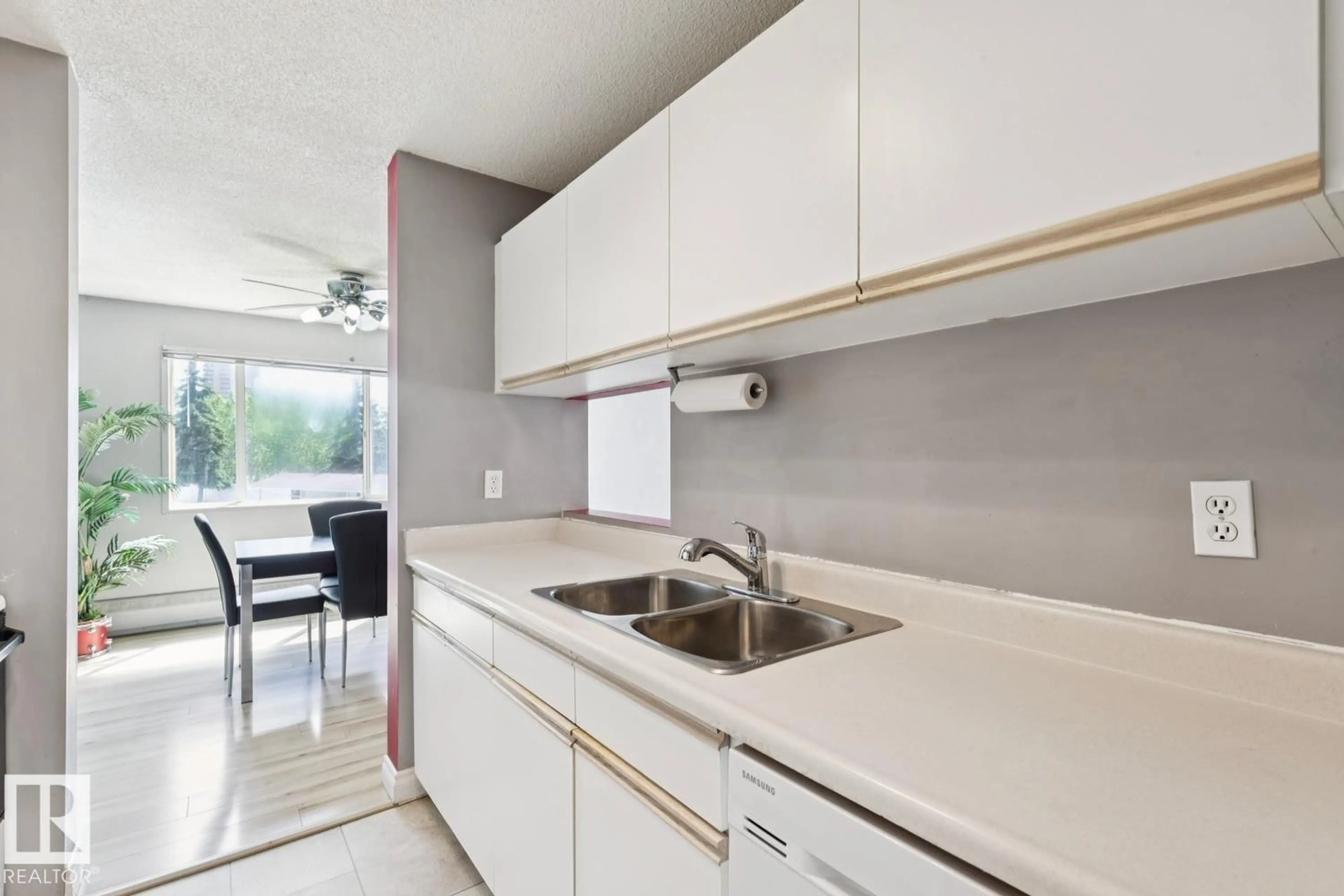 Standard kitchen, ceramic/tile floor for #239 - 10636 120 ST, Edmonton Alberta T5H4L5