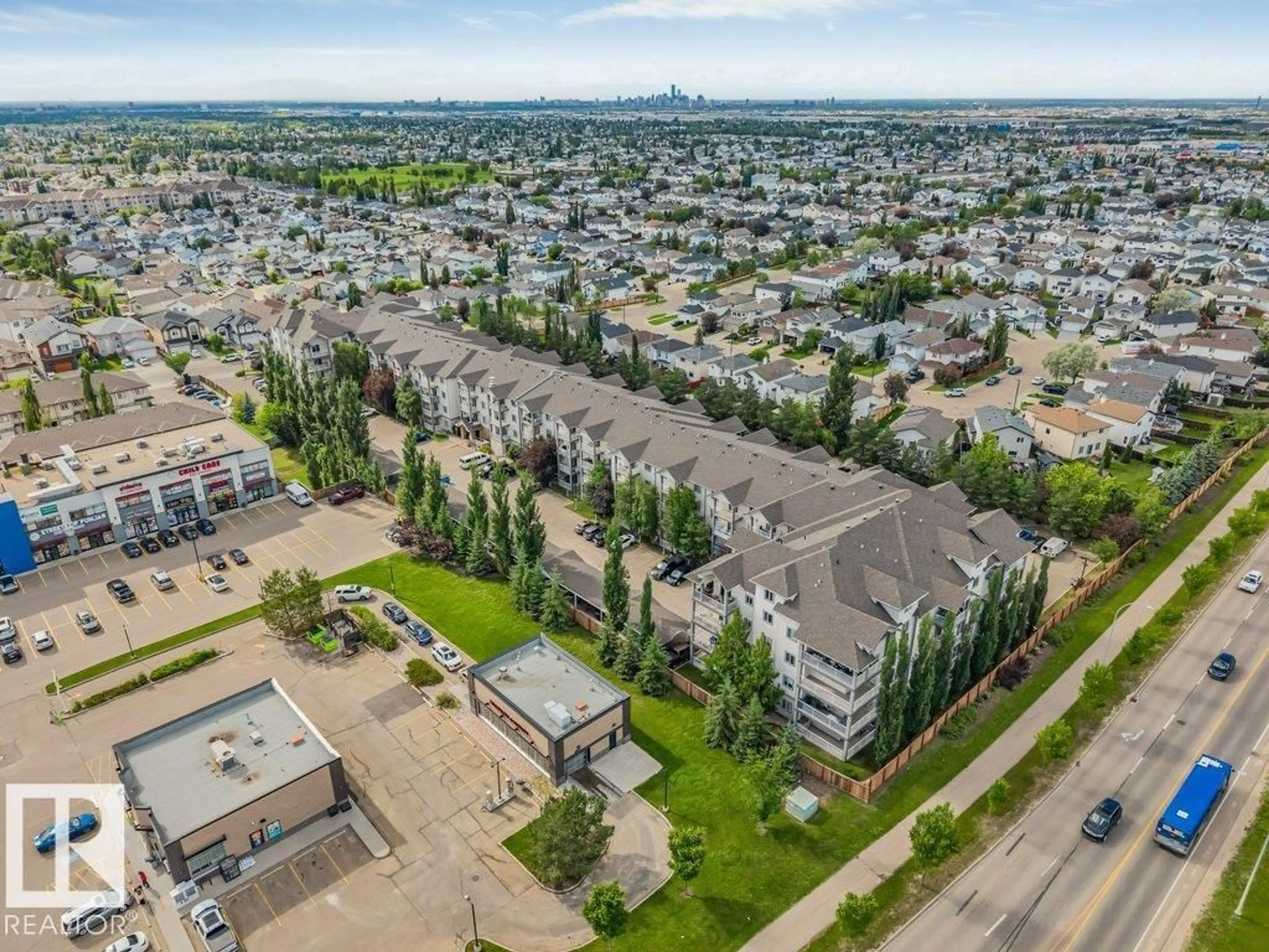 A pic from outside/outdoor area/front of a property/back of a property/a pic from drone, unknown for #233 - 3425 19 ST, Edmonton Alberta T5T2B5