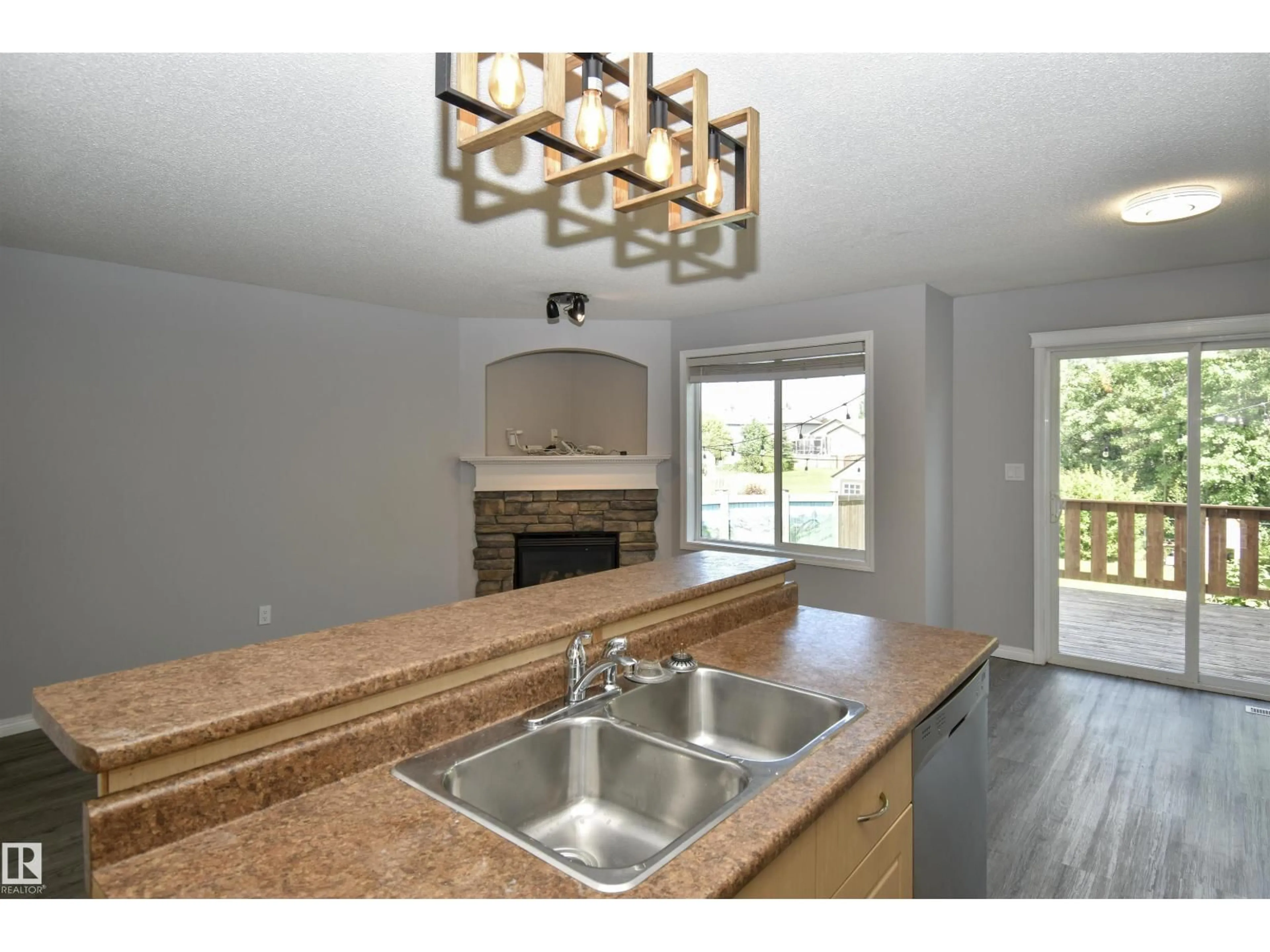 Open concept kitchen, ceramic/tile floor for 72 HARTWICK LD, Spruce Grove Alberta T7X0A5