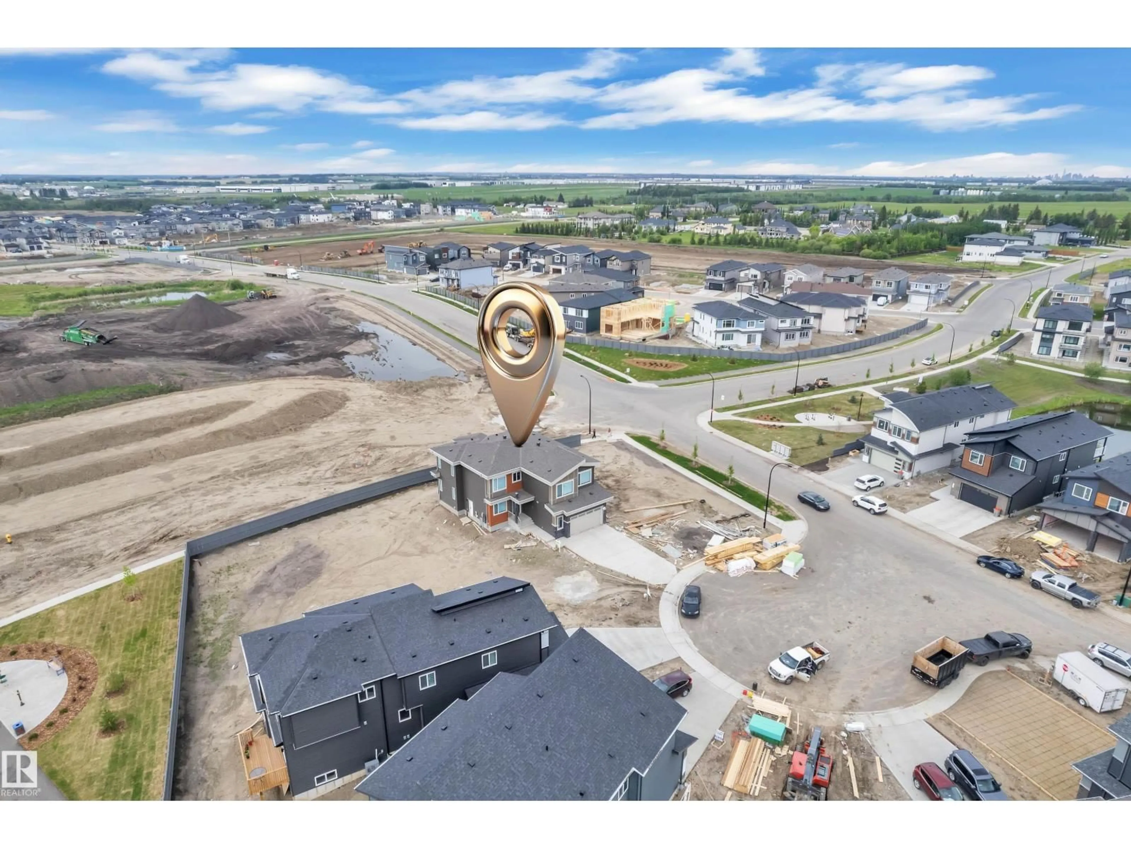 A pic from outside/outdoor area/front of a property/back of a property/a pic from drone, unknown for NE - 6408 26 ST, Rural Leduc County Alberta T4X2C1