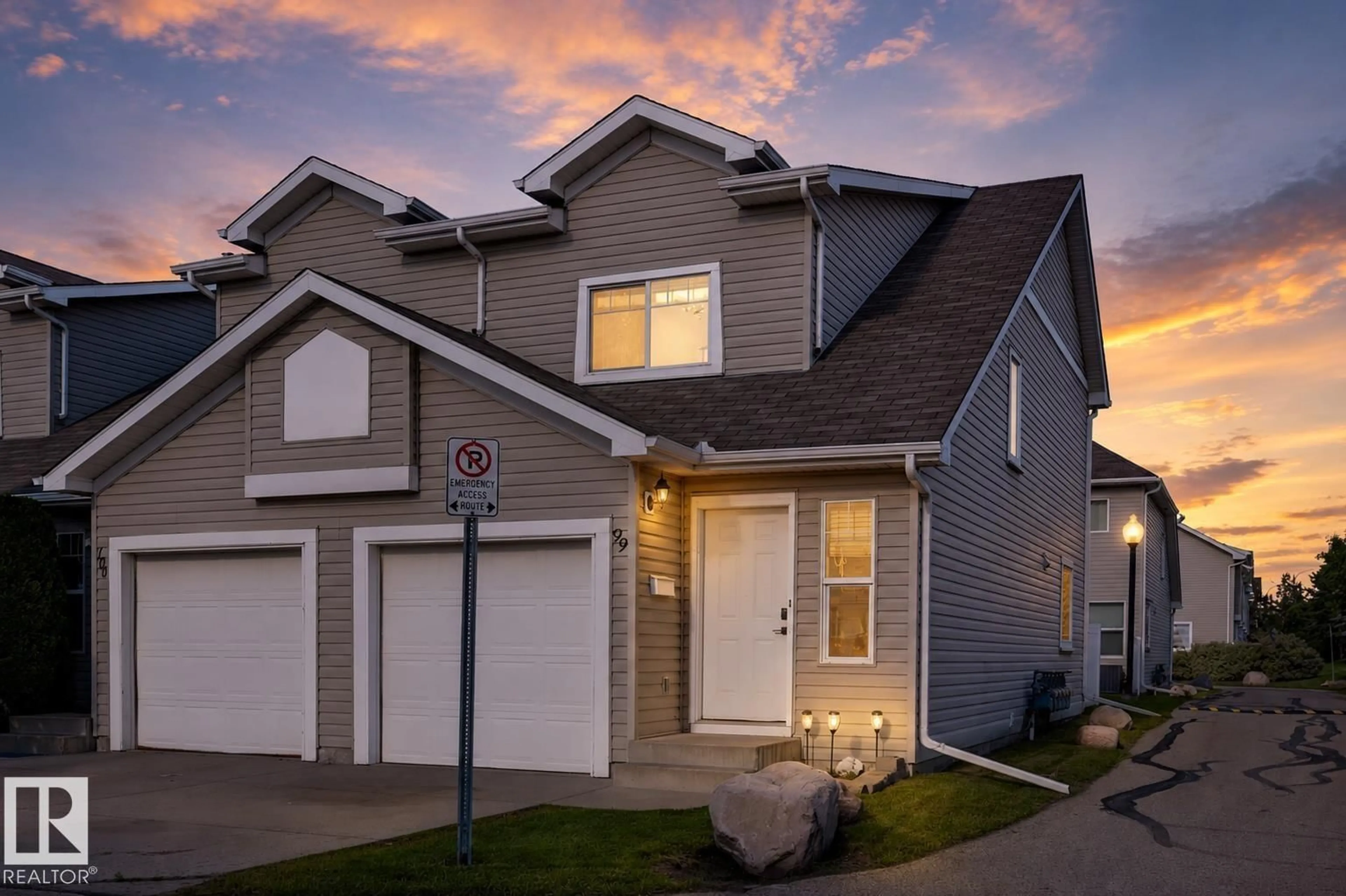 Home with vinyl exterior material, street for #99 - 150 EDWARDS DR, Edmonton Alberta T6X1M4