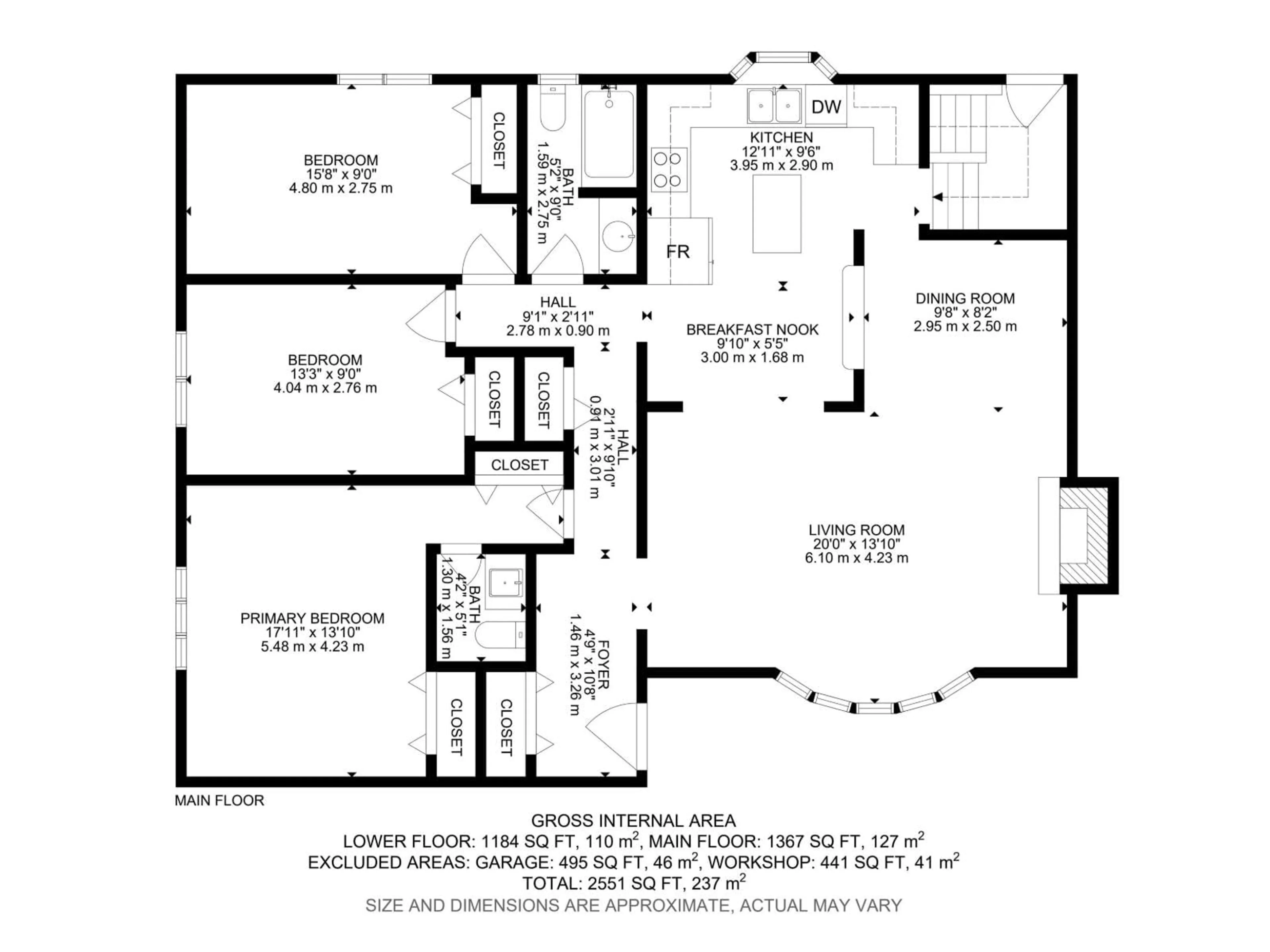 Floor plan for NW - 3212 73 ST, Edmonton Alberta T6K1K1