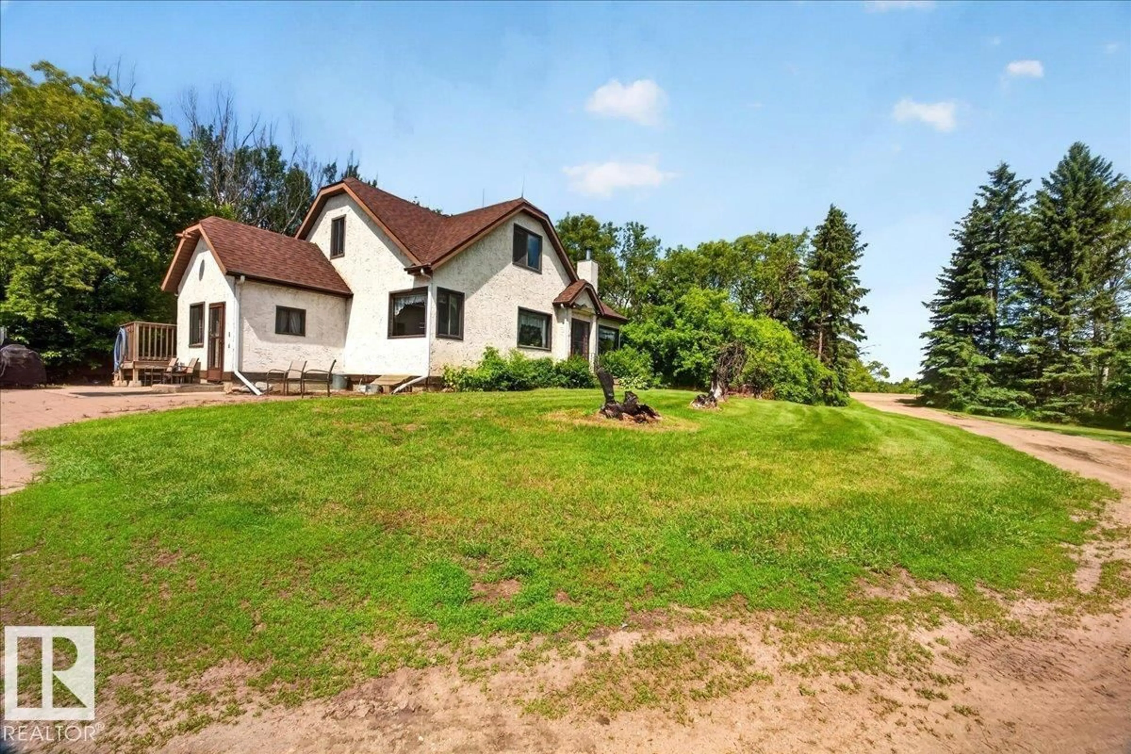 A pic from outside/outdoor area/front of a property/back of a property/a pic from drone, unknown for 160005 TWP 540, Rural Lamont County Alberta T0B3H0