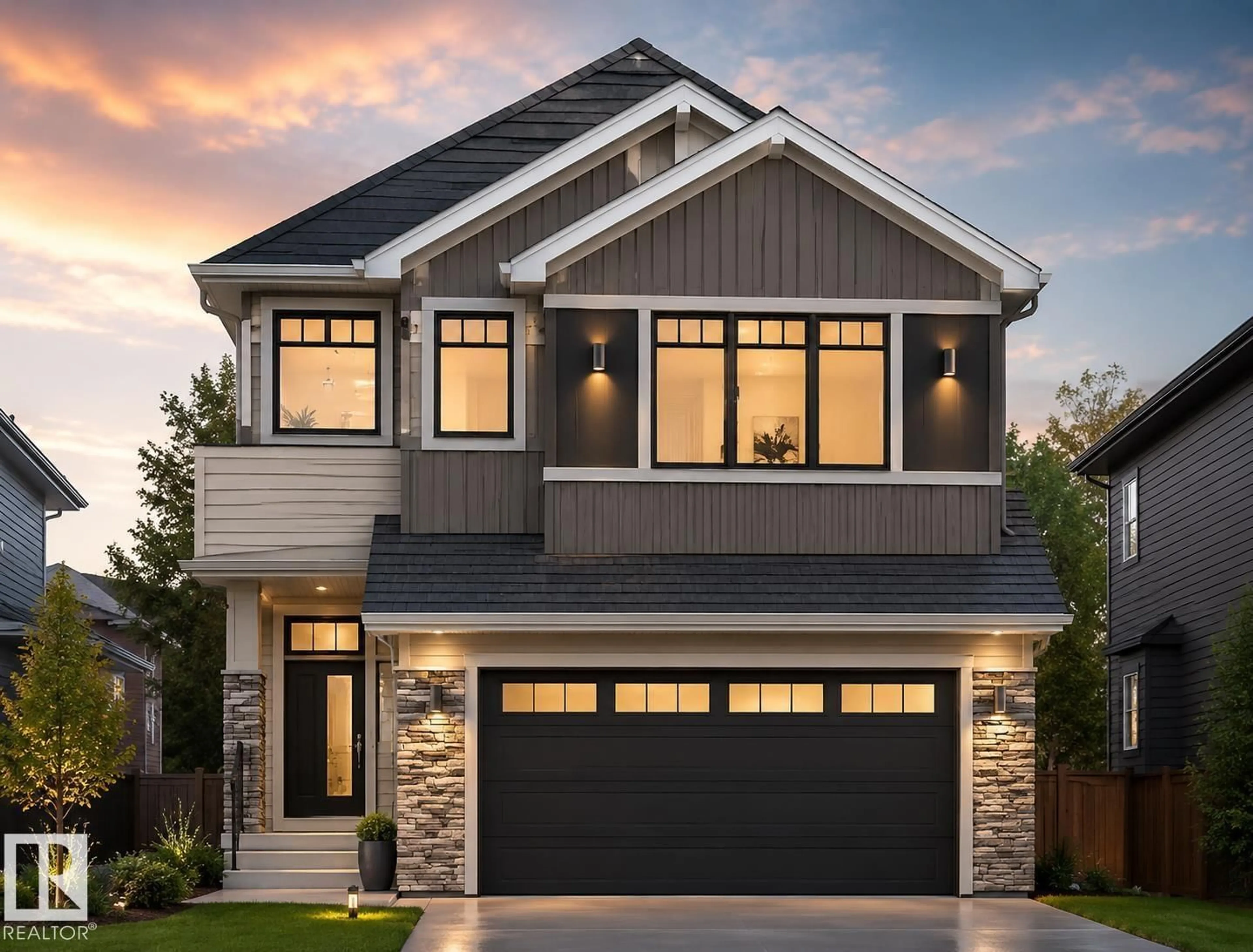 Home with vinyl exterior material, street for NE - 1536 64 AVE, Rural Leduc County Alberta T4X3C8