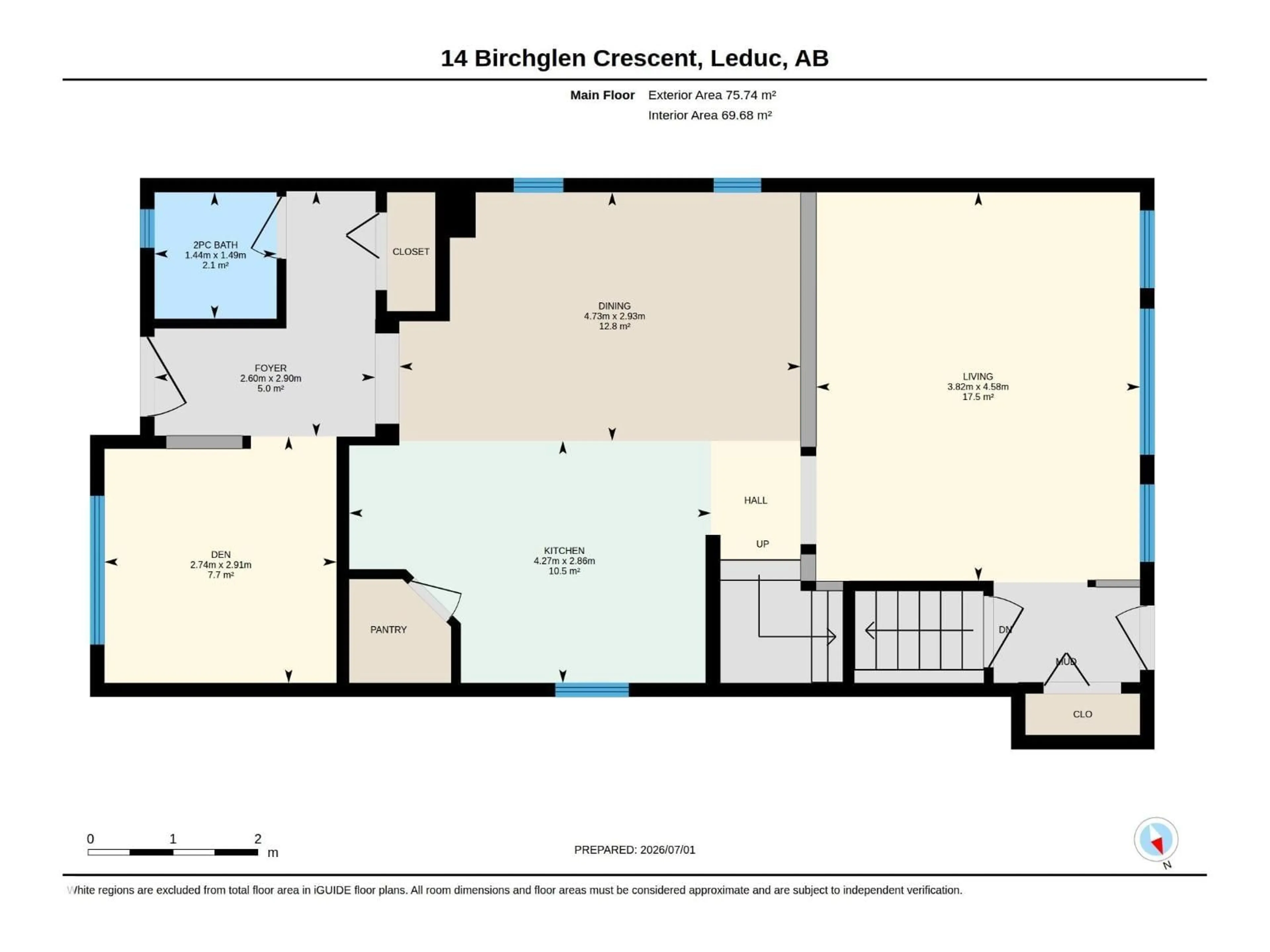 Floor plan for 14 BIRCHGLEN CR, Leduc Alberta T9E0C5