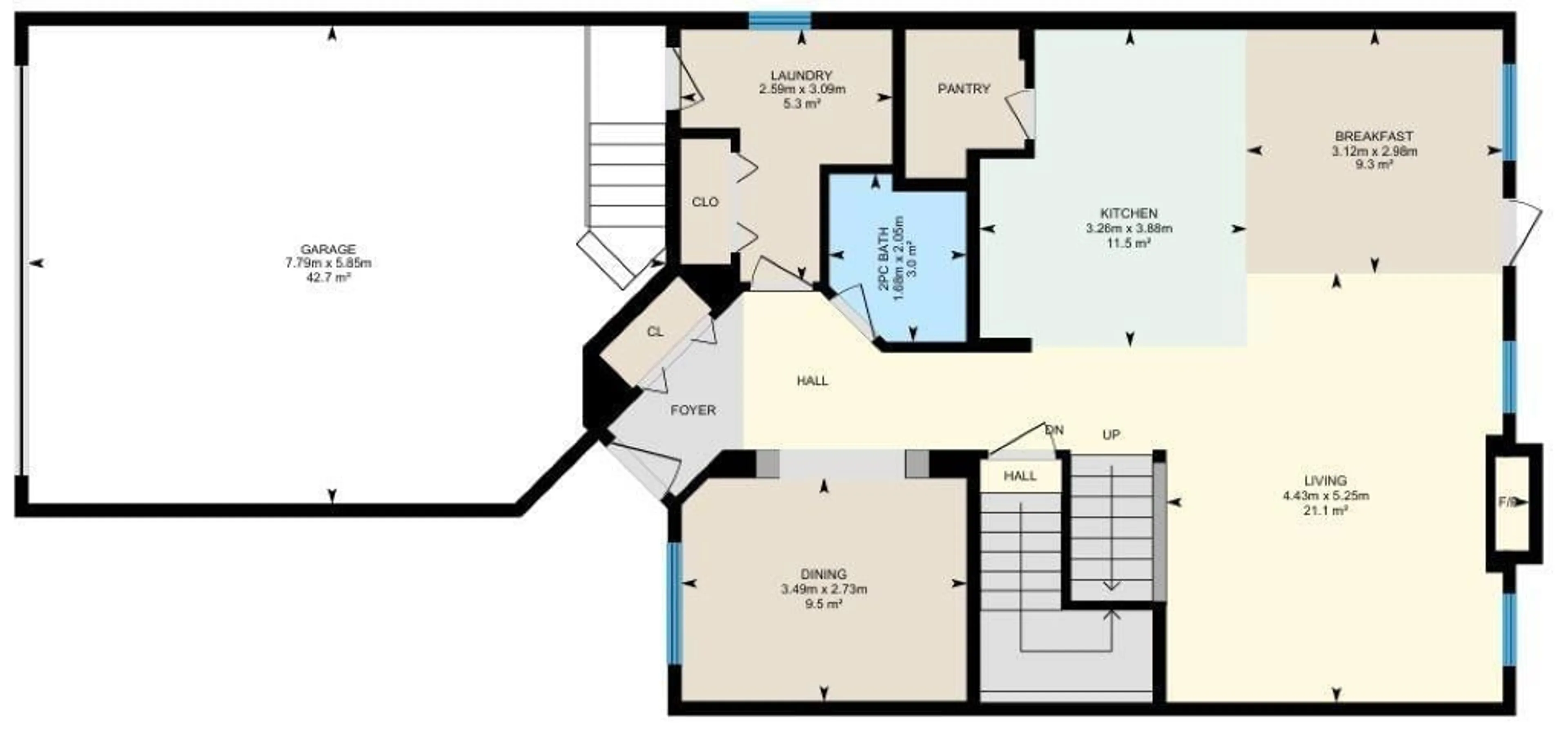 Floor plan for 171 KEYPORT CI, Leduc Alberta T9E0M4