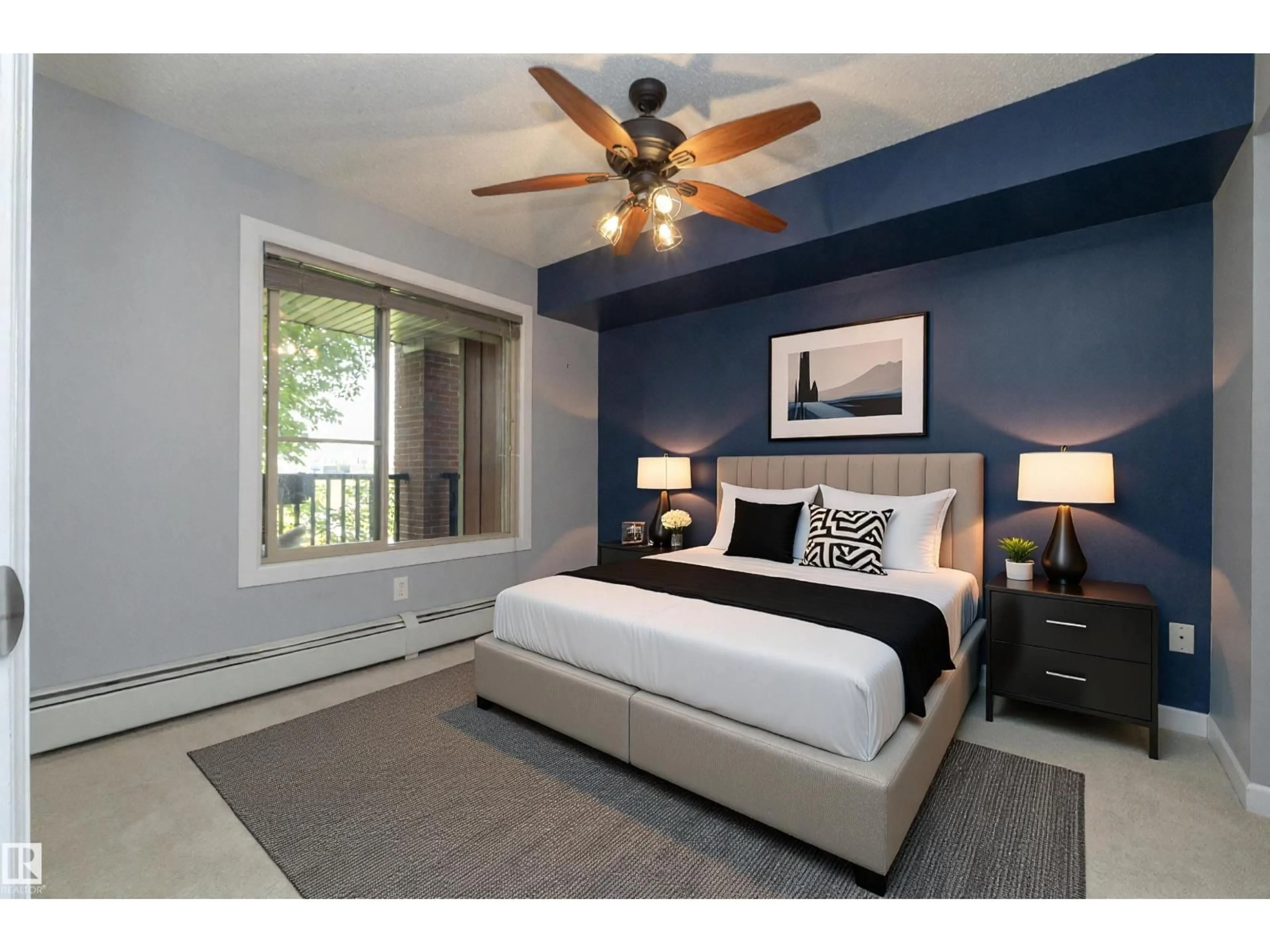 Bedroom with bed, unknown for #208 - 3719 WHITELAW LN, Edmonton Alberta T6W2C3