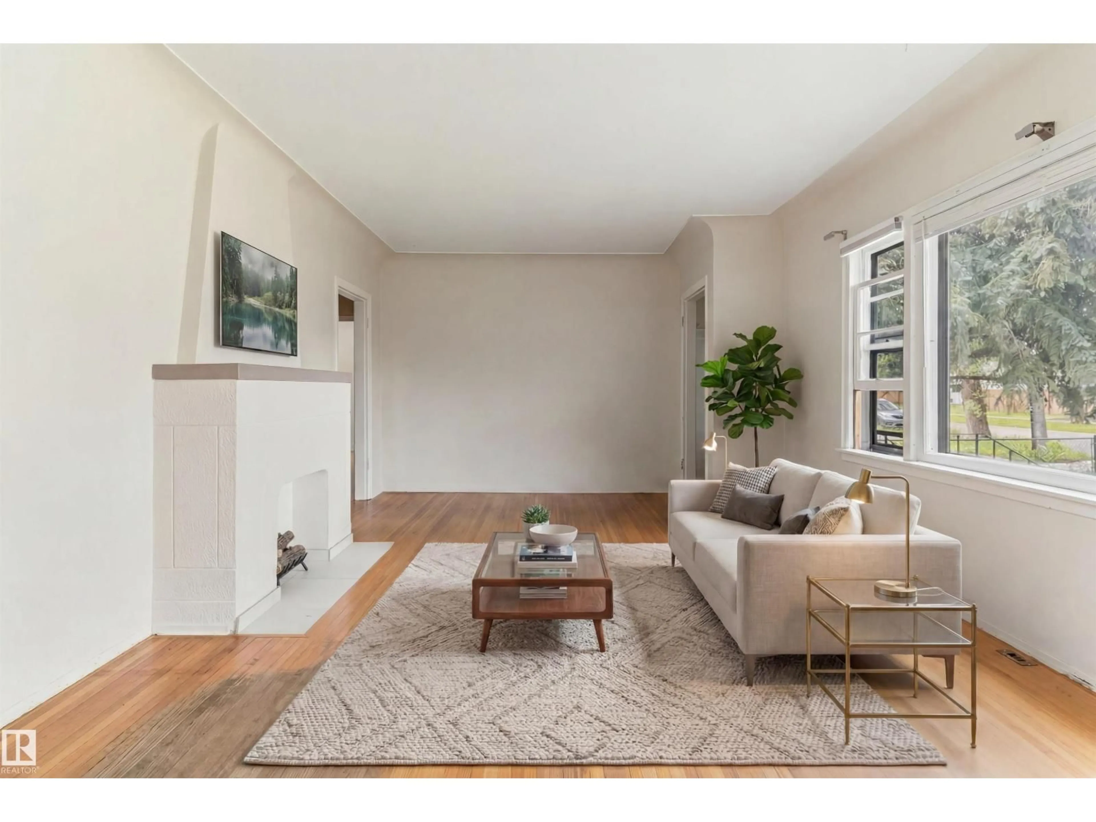 Living room with furniture, unknown for 10215 138 ST, Edmonton Alberta T5N2H9