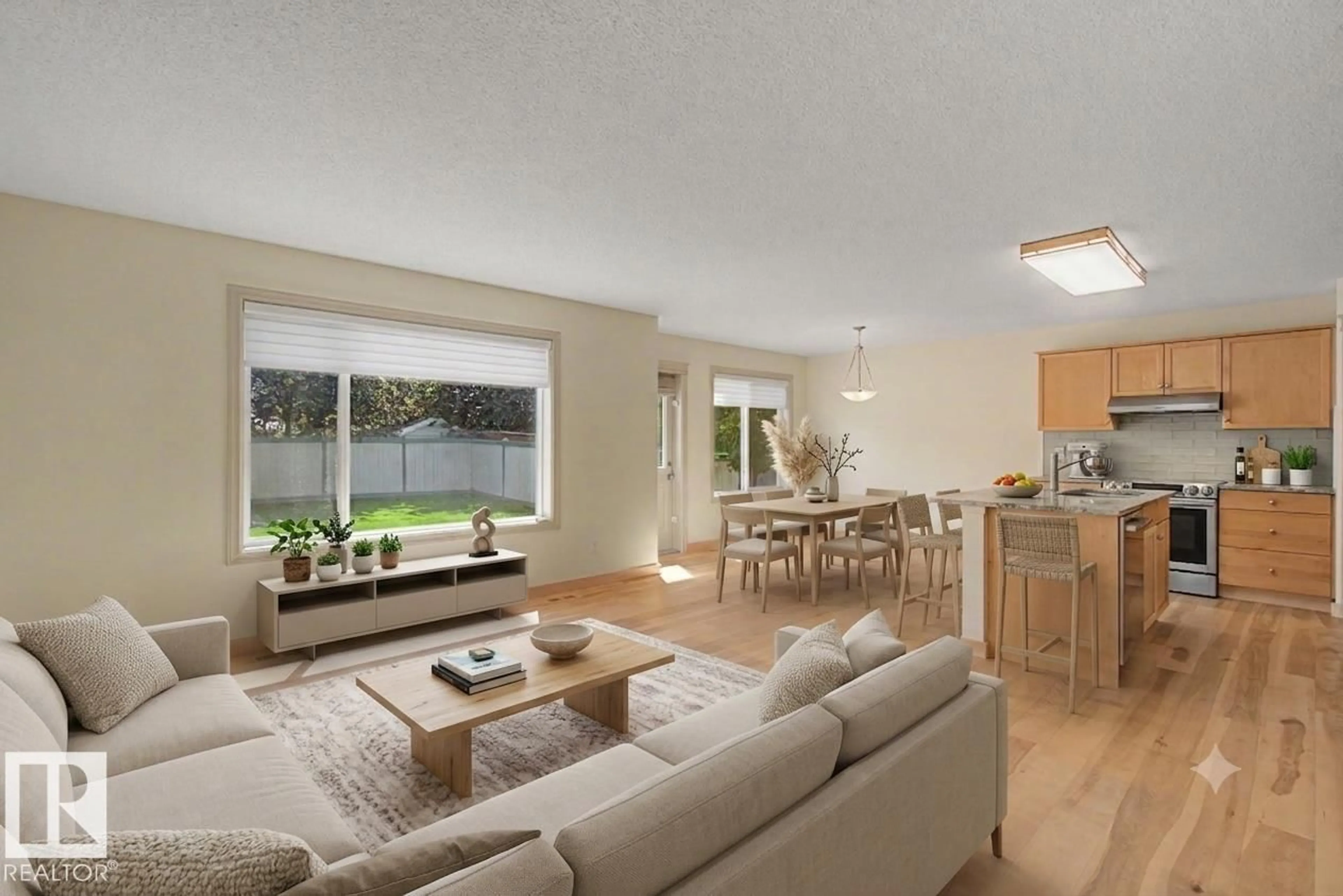 Living room with furniture, unknown for SW - 8311 11 AV, Edmonton Alberta T6X1E3