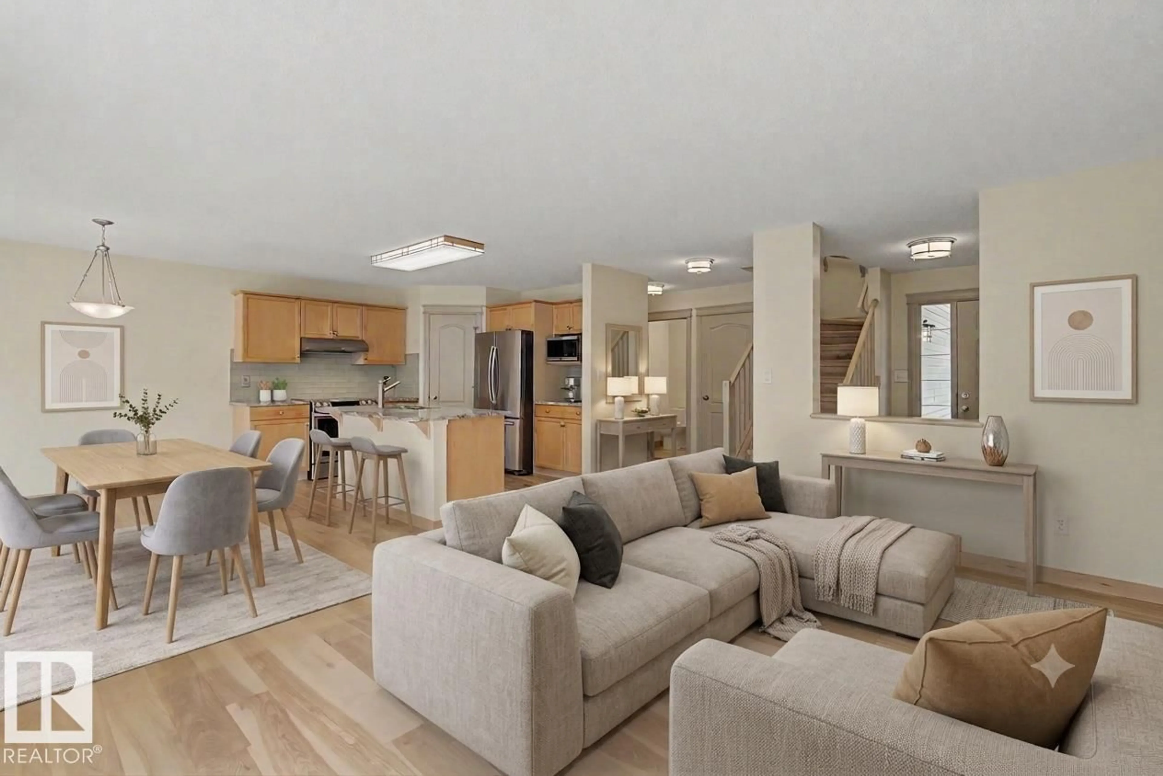 Open concept kitchen, unknown for SW - 8311 11 AV, Edmonton Alberta T6X1E3