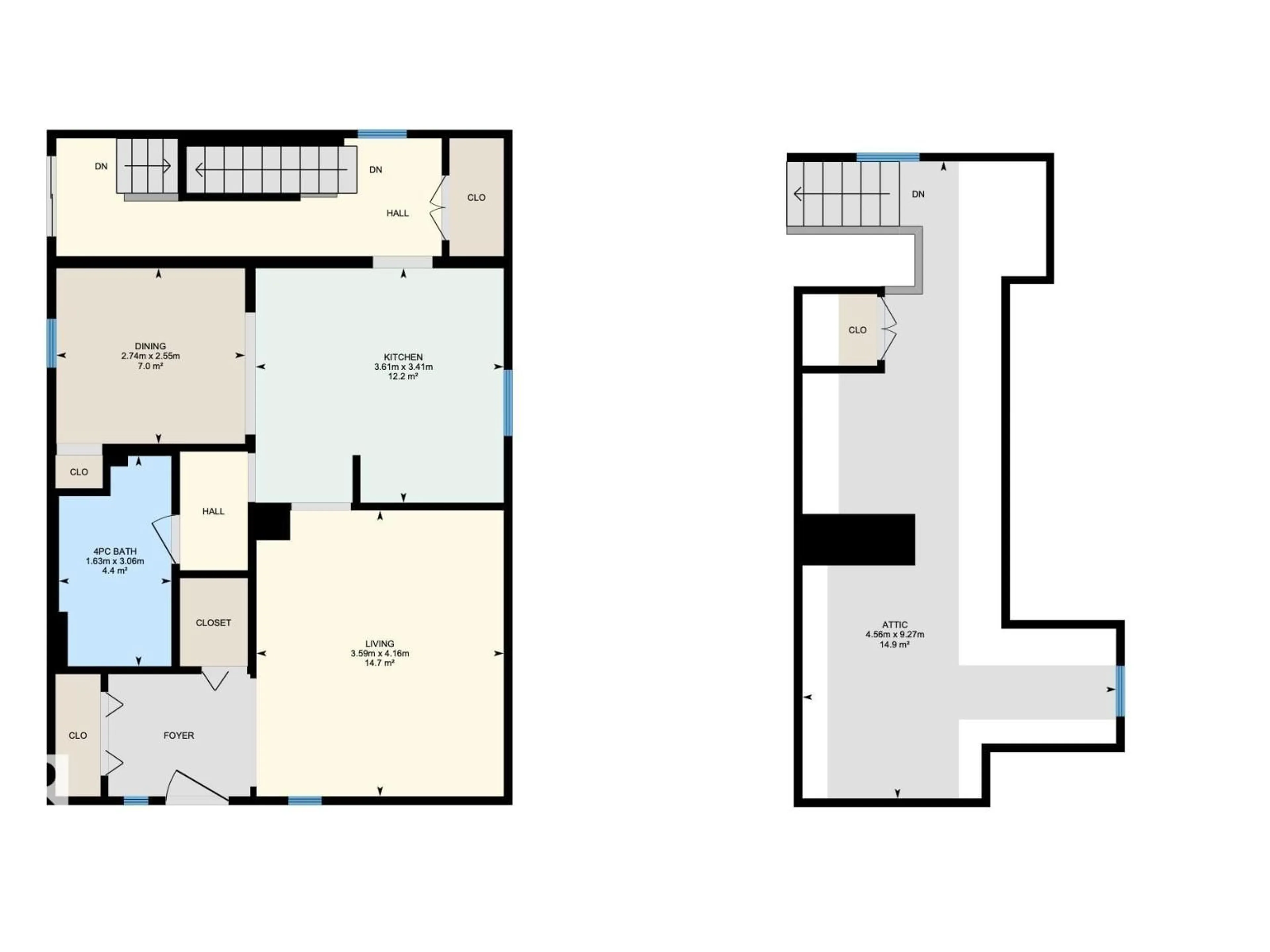 Floor plan for 4517 54 AV, Wetaskiwin Alberta T9V0X9