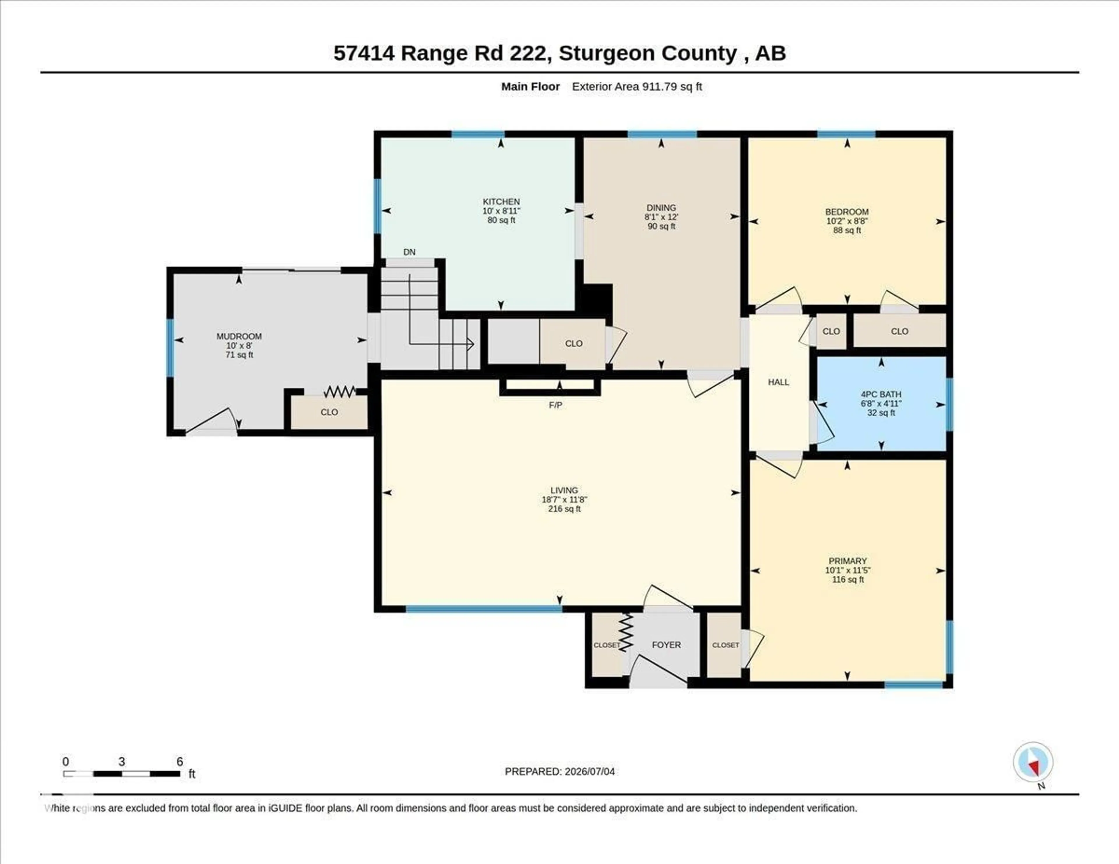 Floor plan for 57414 RGE RD 222, Rural Sturgeon County Alberta T0A2W0