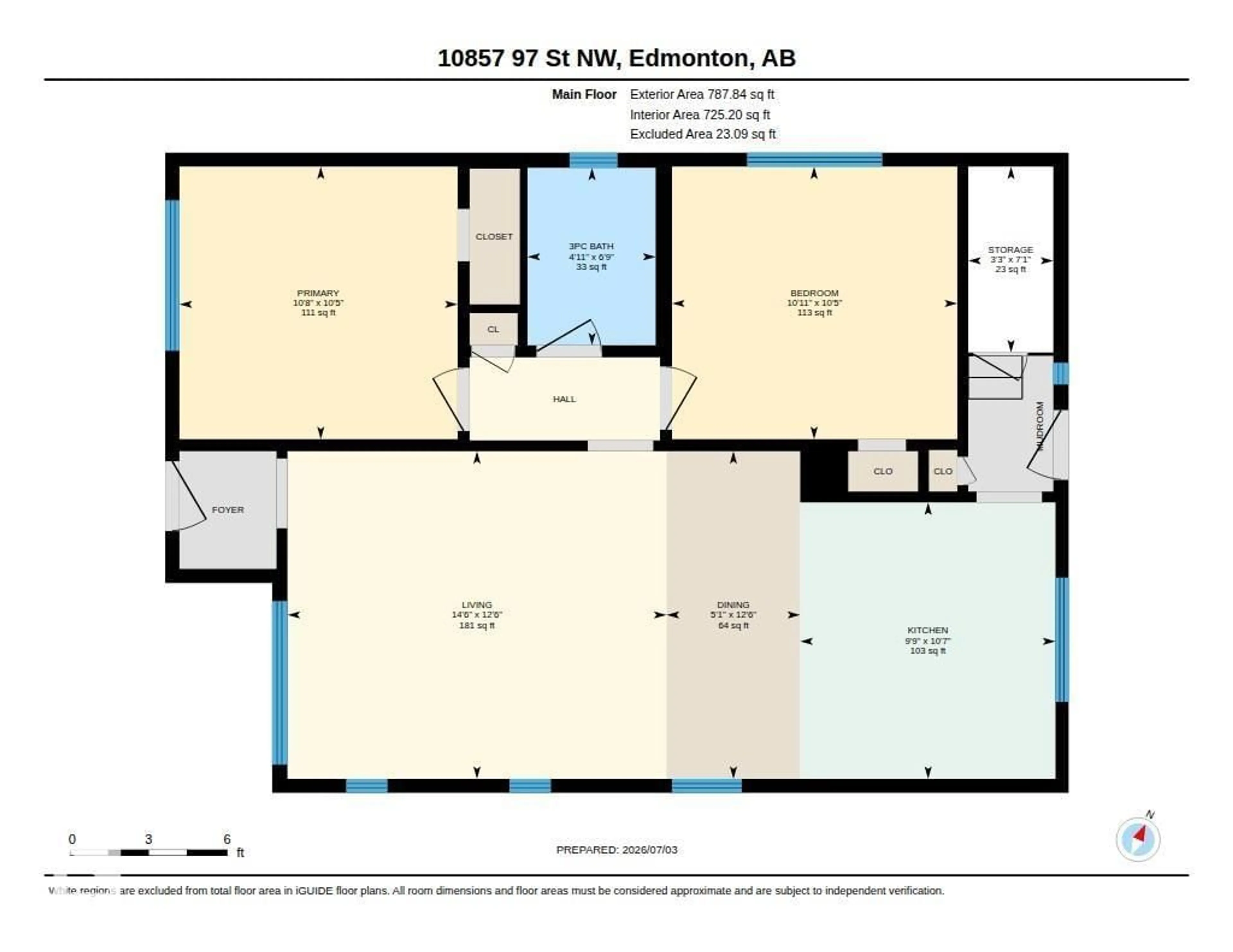 Floor plan for 10857 97 ST, Edmonton Alberta T5H2M6