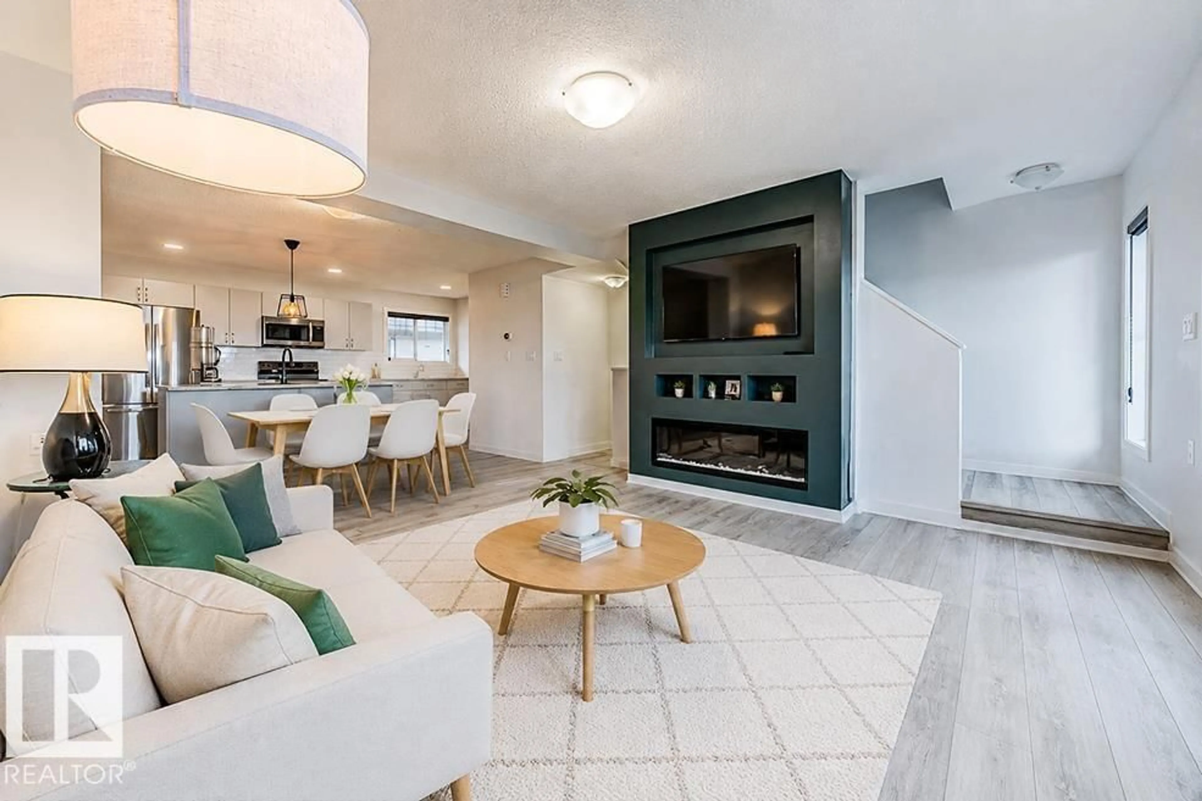 Living room with furniture, ceramic/tile floor for 63 MCLAUGHLIN DR, Spruce Grove Alberta T7X0E1