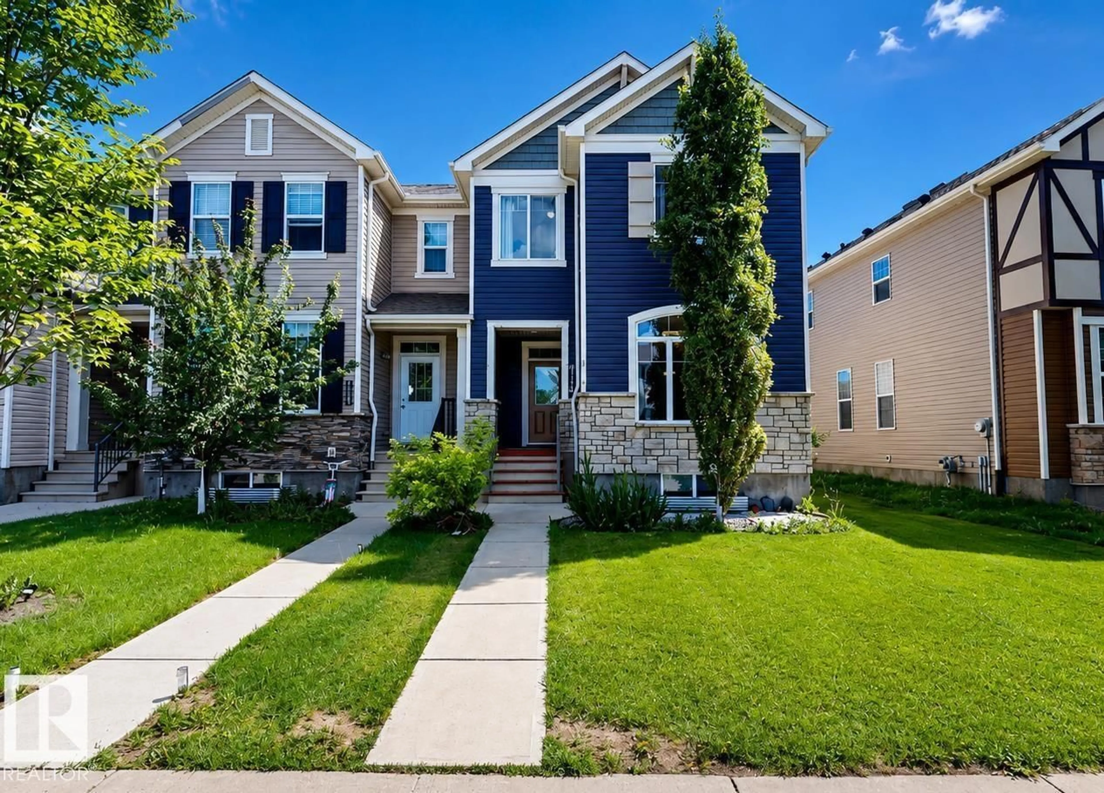 Home with vinyl exterior material, street for 8145 CHAPPELLE WY, Edmonton Alberta T6W3L7
