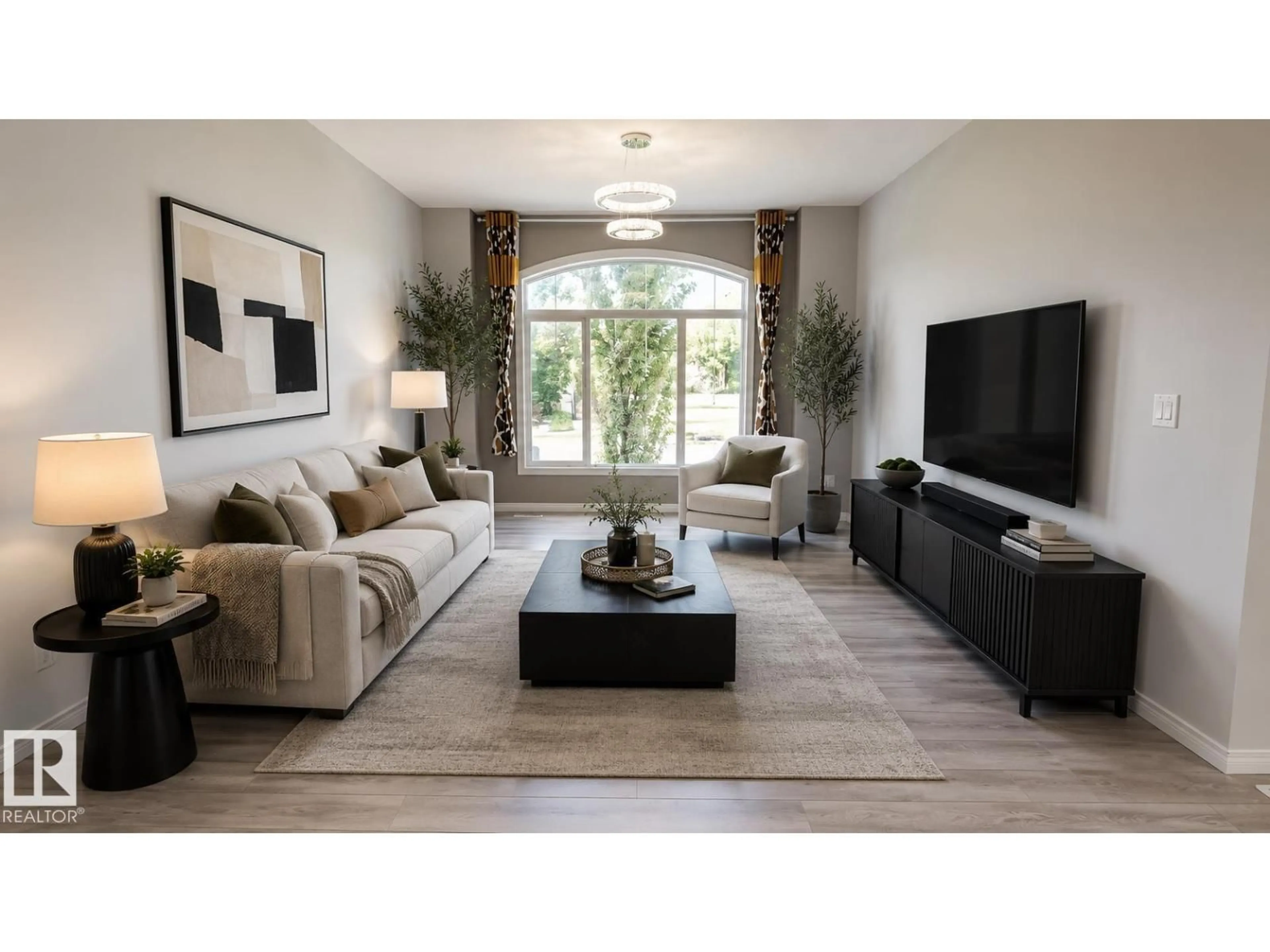 Living room with furniture, unknown for 8145 CHAPPELLE WY, Edmonton Alberta T6W3L7