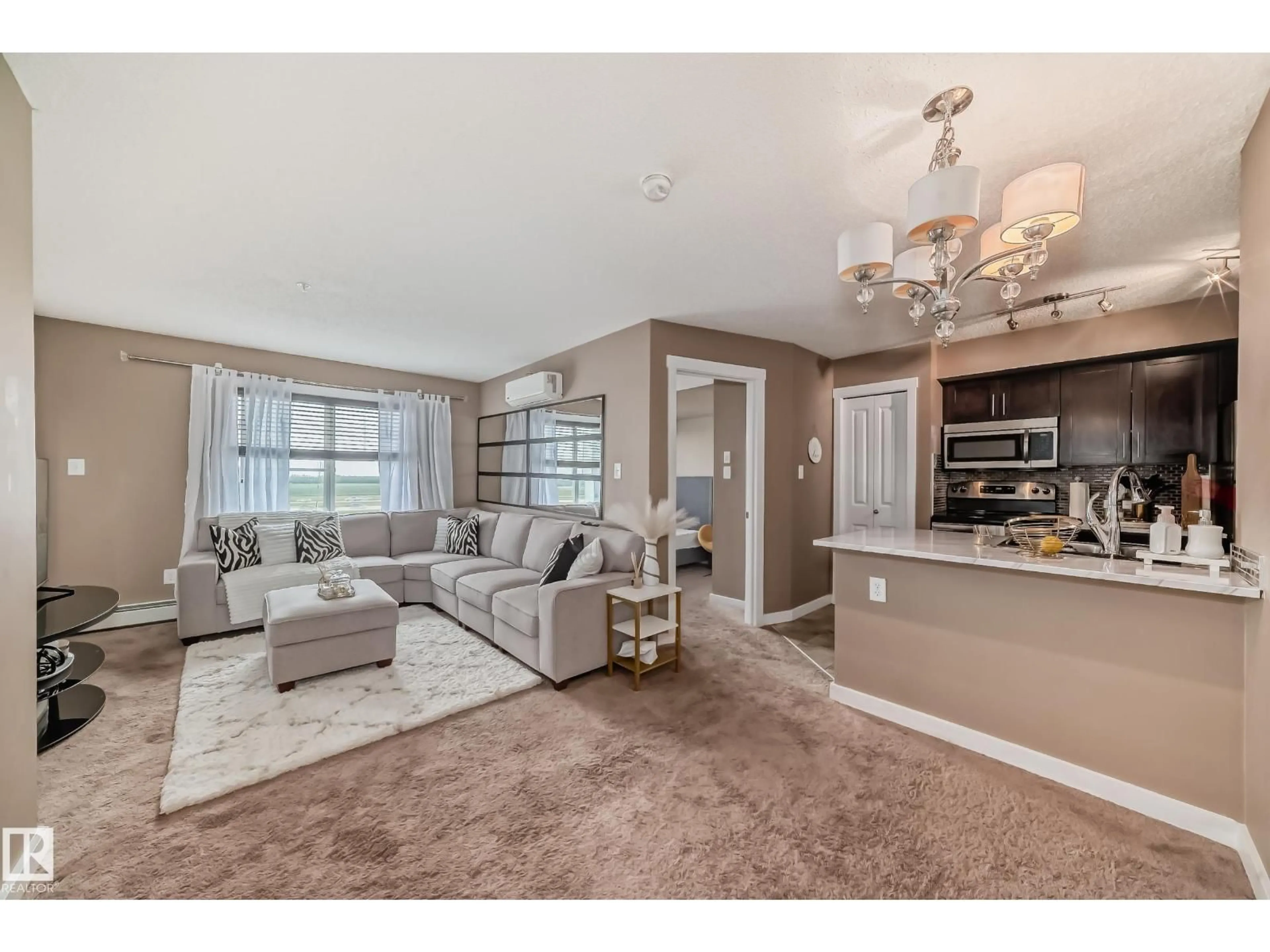 Living room with furniture, unknown for #308 - 18126 77 ST NW, Edmonton Alberta T5Z0N7