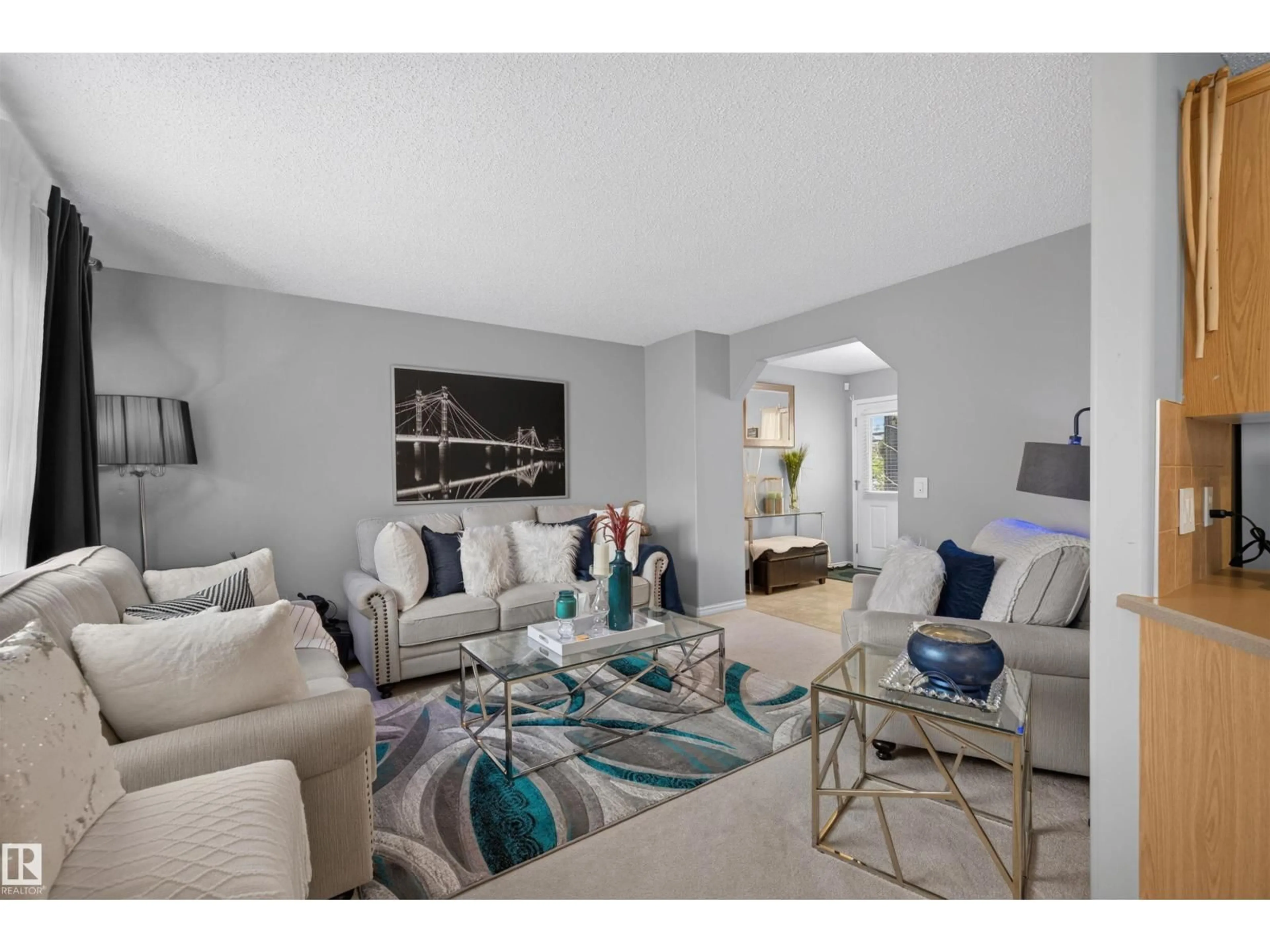 Living room with furniture, unknown for 92 FOXBORO LI, Sherwood Park Alberta T8A6N9