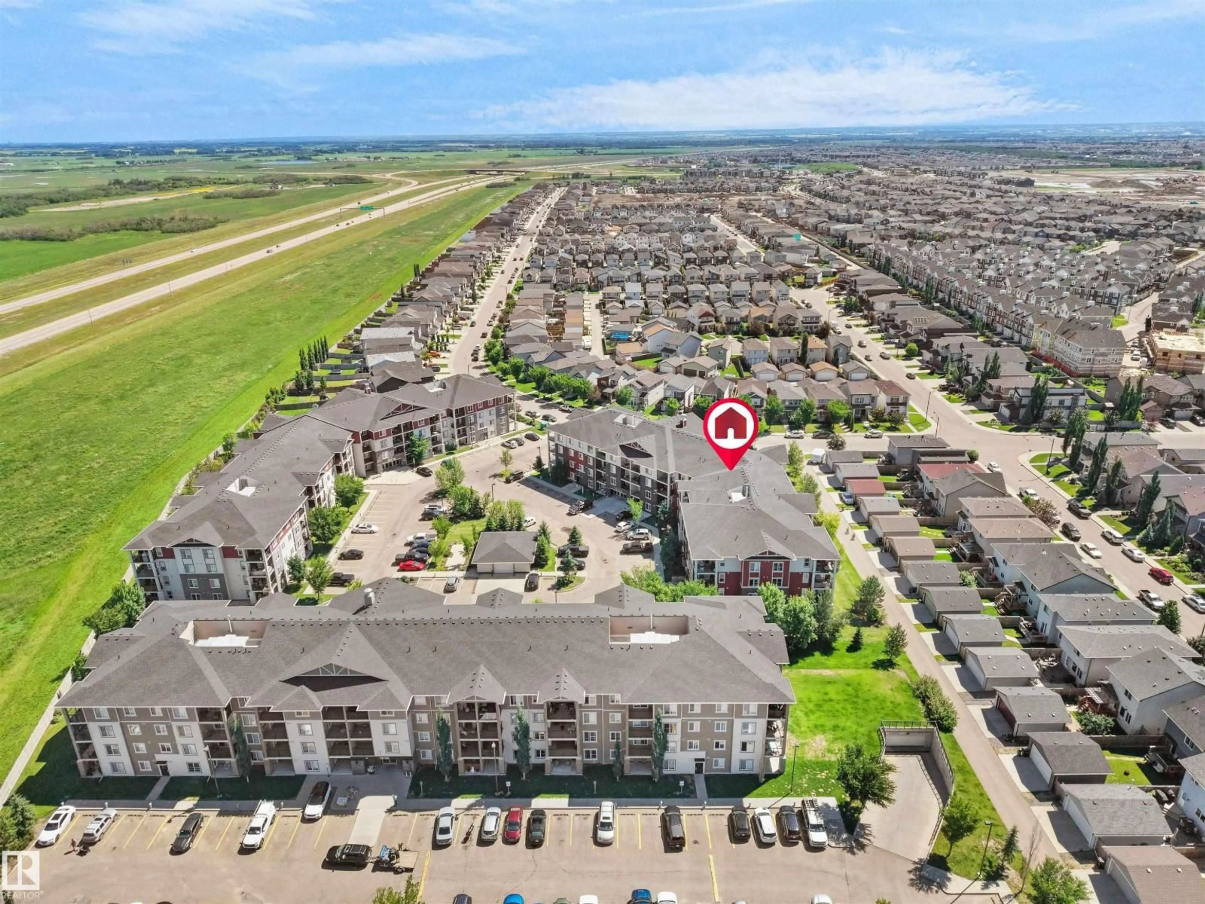 A pic from outside/outdoor area/front of a property/back of a property/a pic from drone, unknown for 410 18122 77 ST NW, Edmonton Alberta T5Z0N7