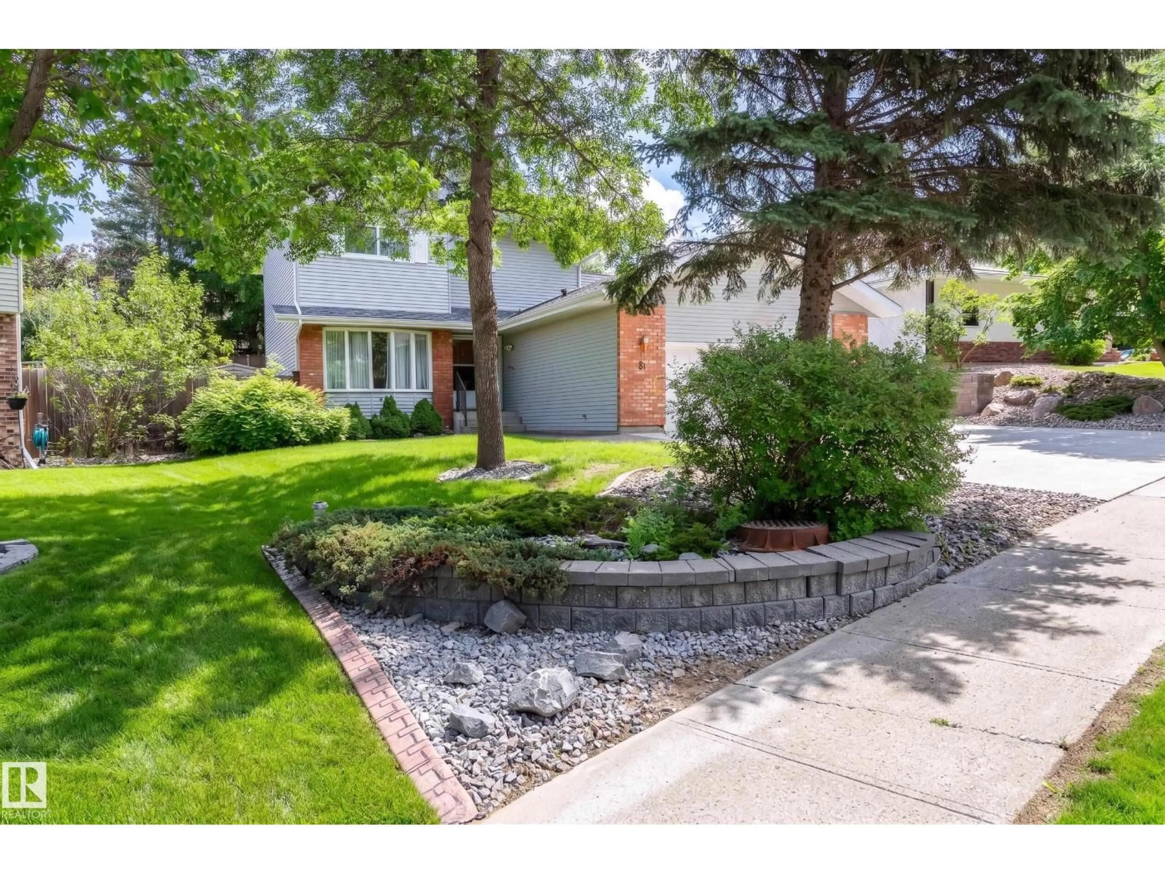 Home with brick exterior material, street for 45 WIMBLETON CR, St. Albert Alberta T8N3X5
