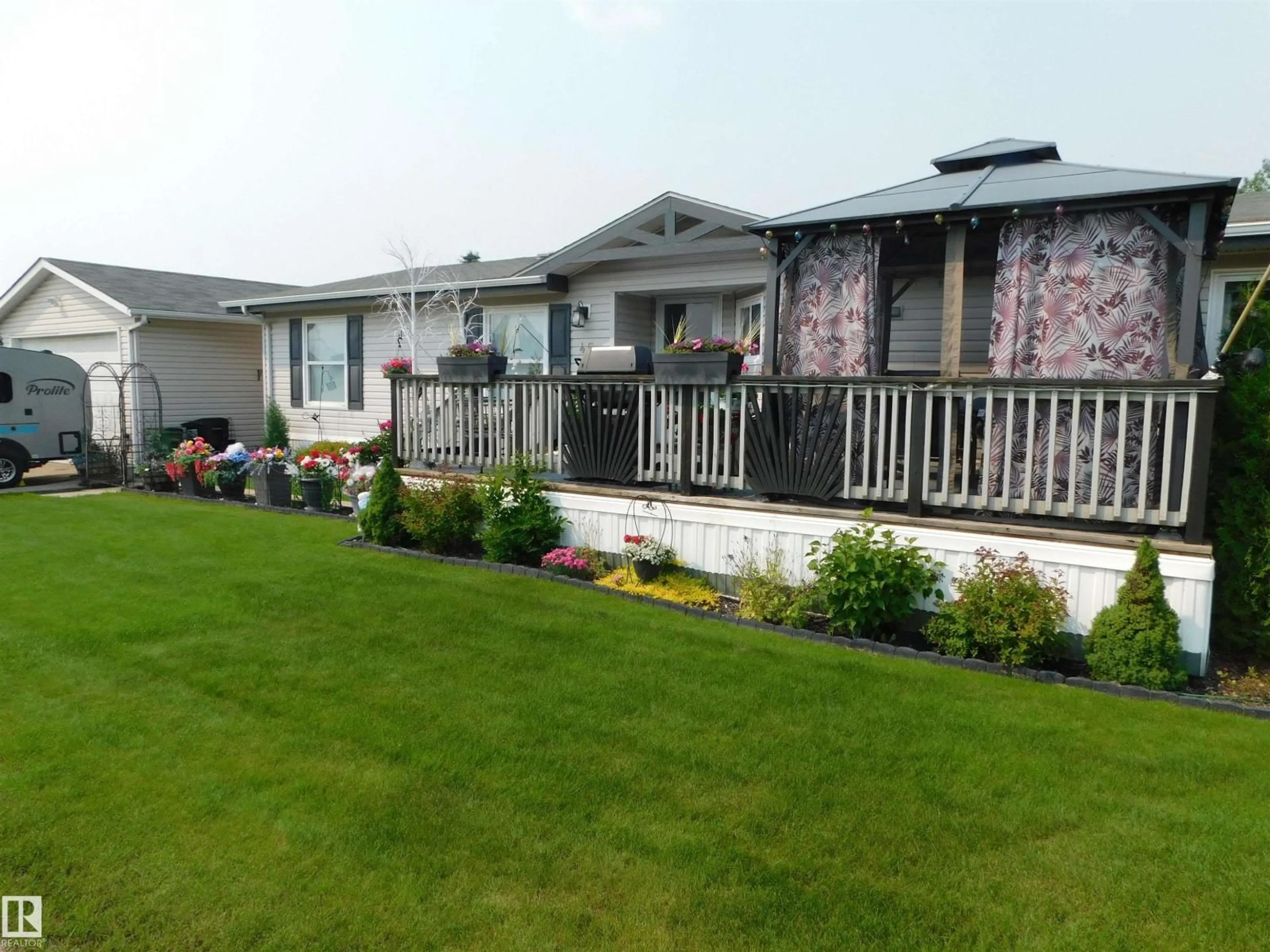 Home with vinyl exterior material, street for 45 CRYSTAL CR, Edmonton Alberta T6P1Z6