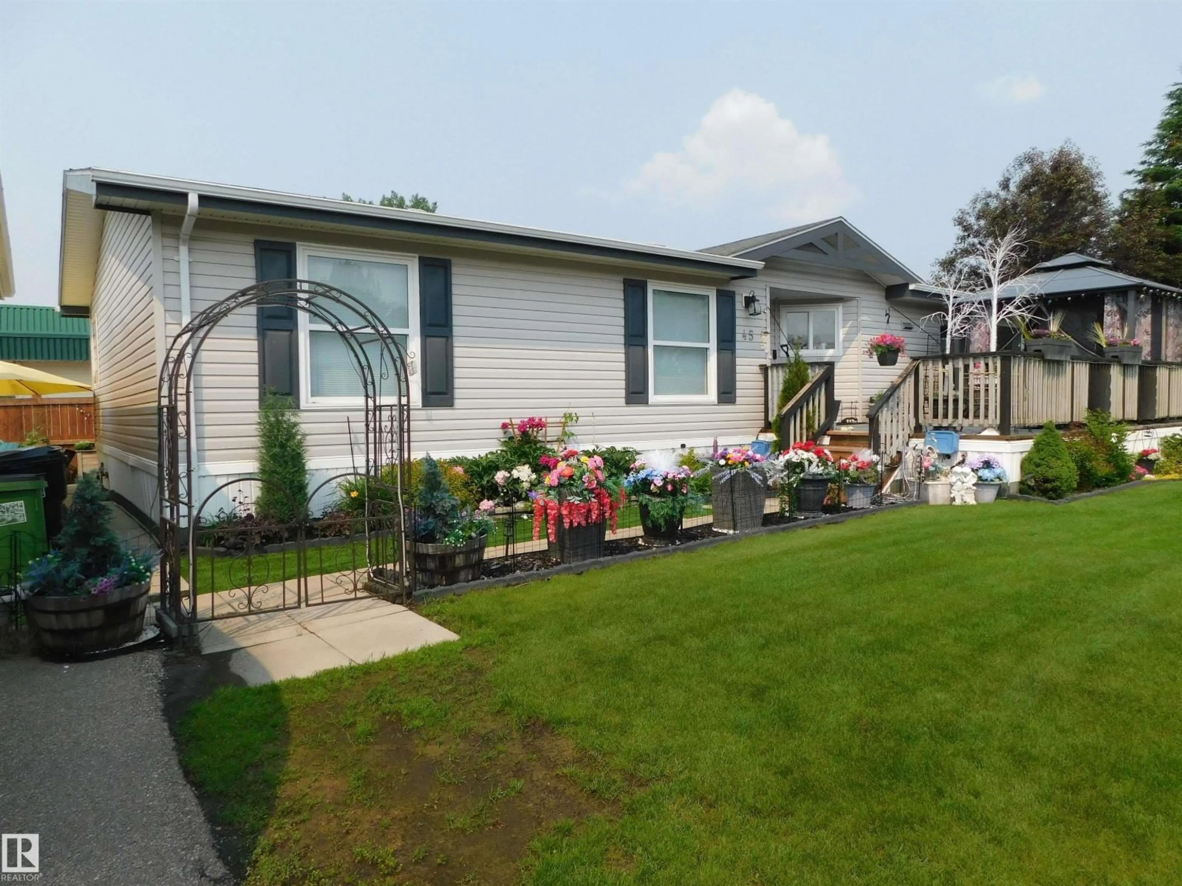 Home with vinyl exterior material, street for 45 CRYSTAL CR, Edmonton Alberta T6P1Z6