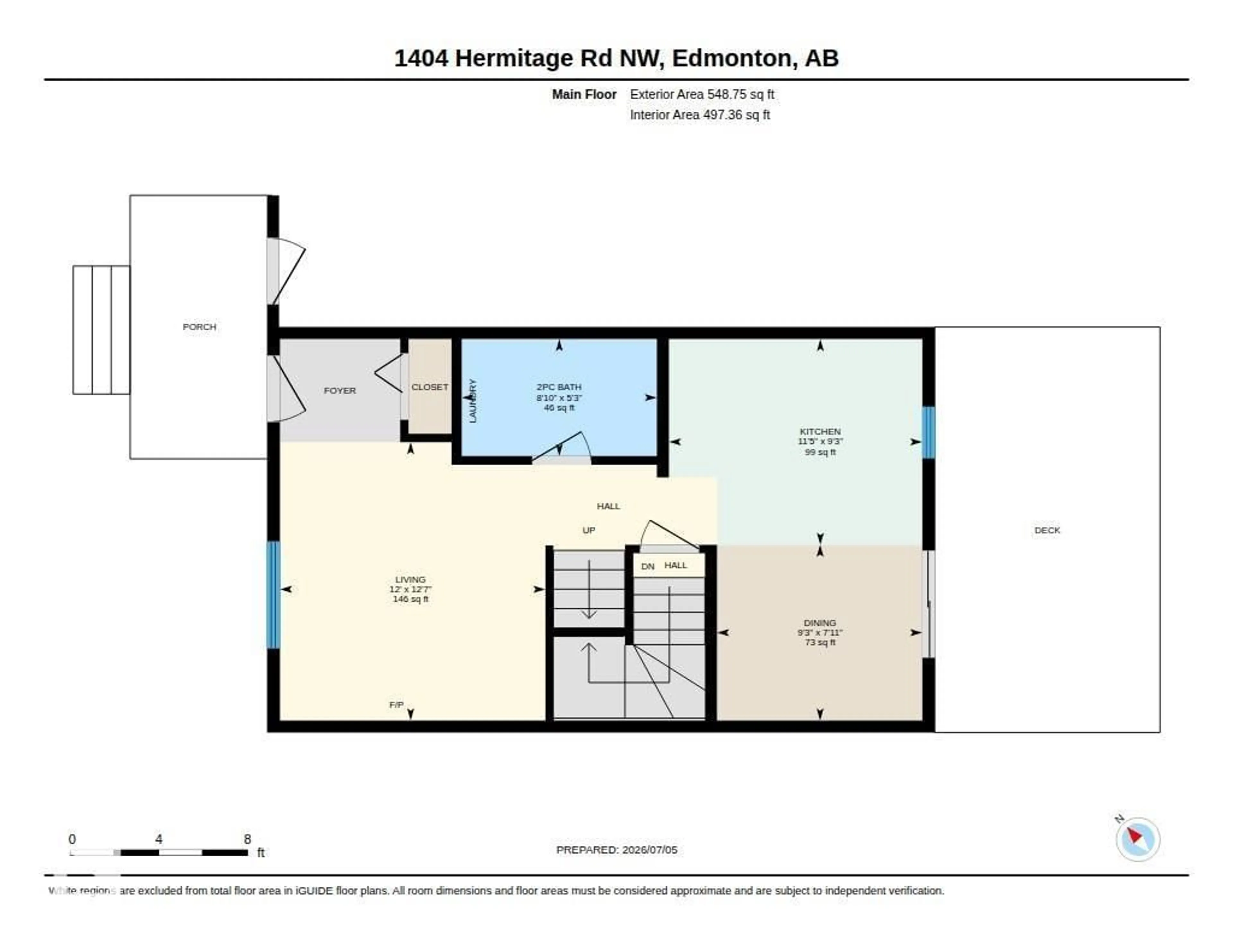 Floor plan for #30 - 1404 HERMITAGE RD, Edmonton Alberta T5A0P5
