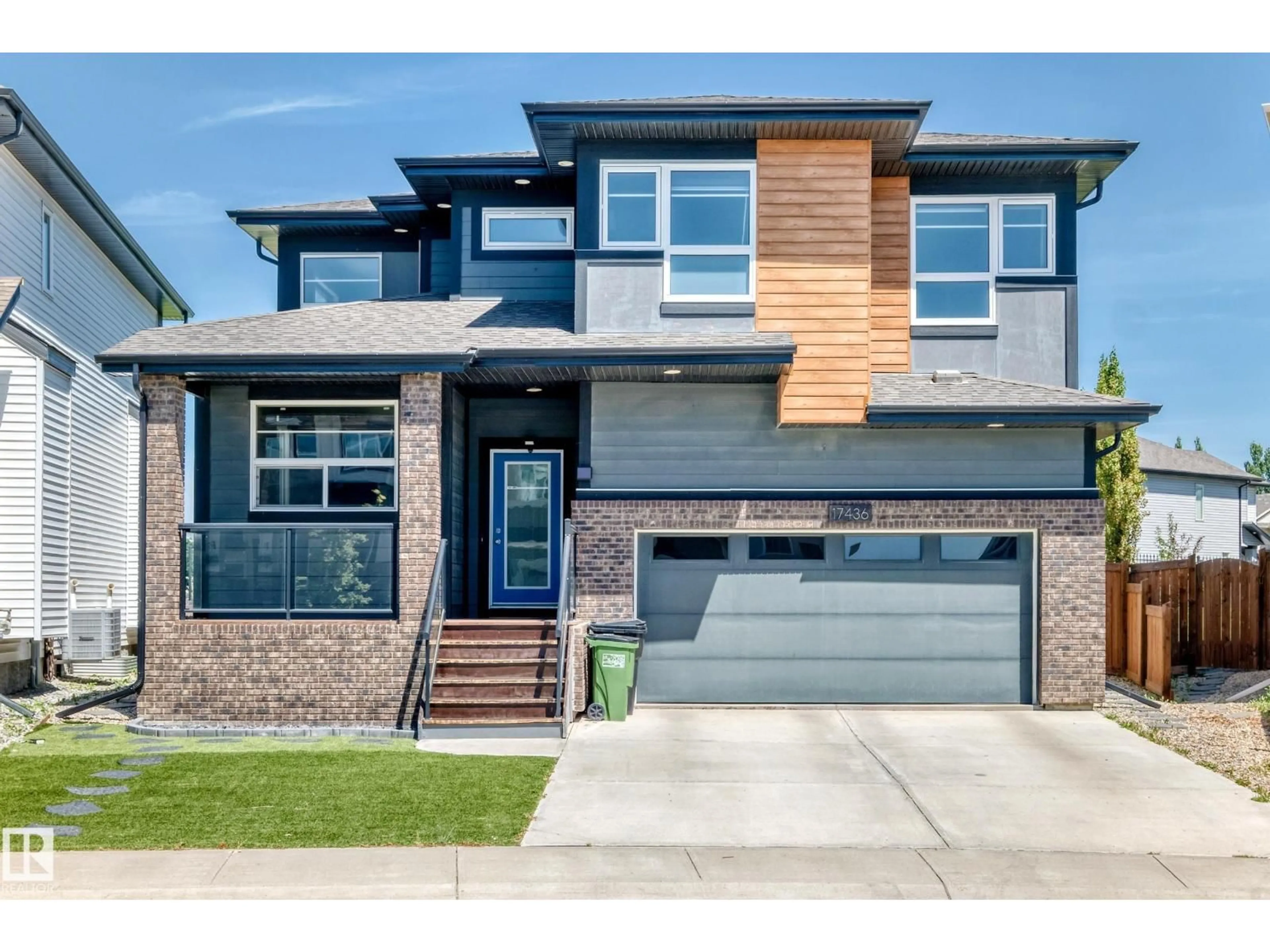 Home with brick exterior material, street for SW SW - 17436 9 AV, Edmonton Alberta T6W2X4