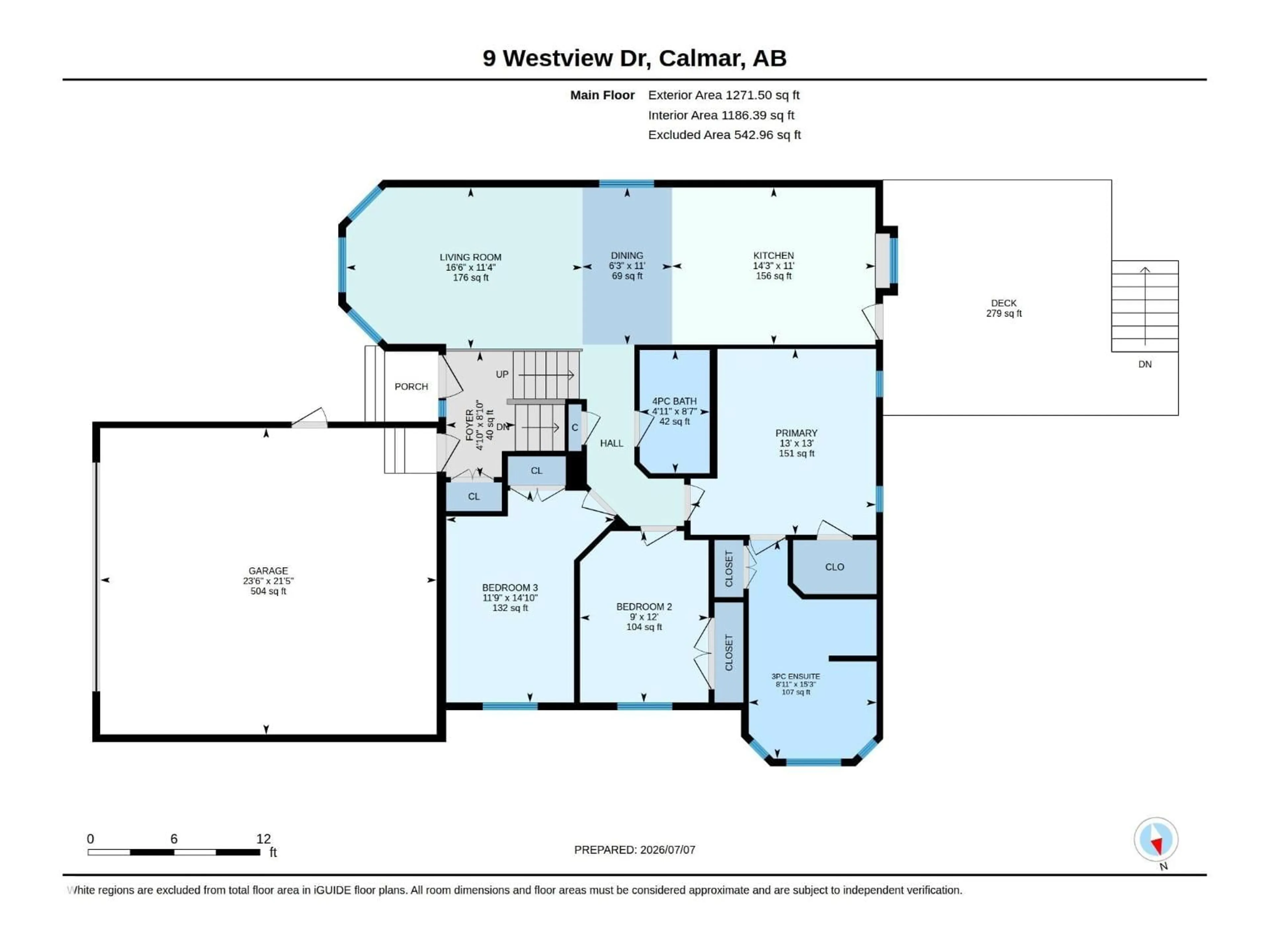 Floor plan for 9 WESTVIEW DR, Calmar Alberta T0C0V0