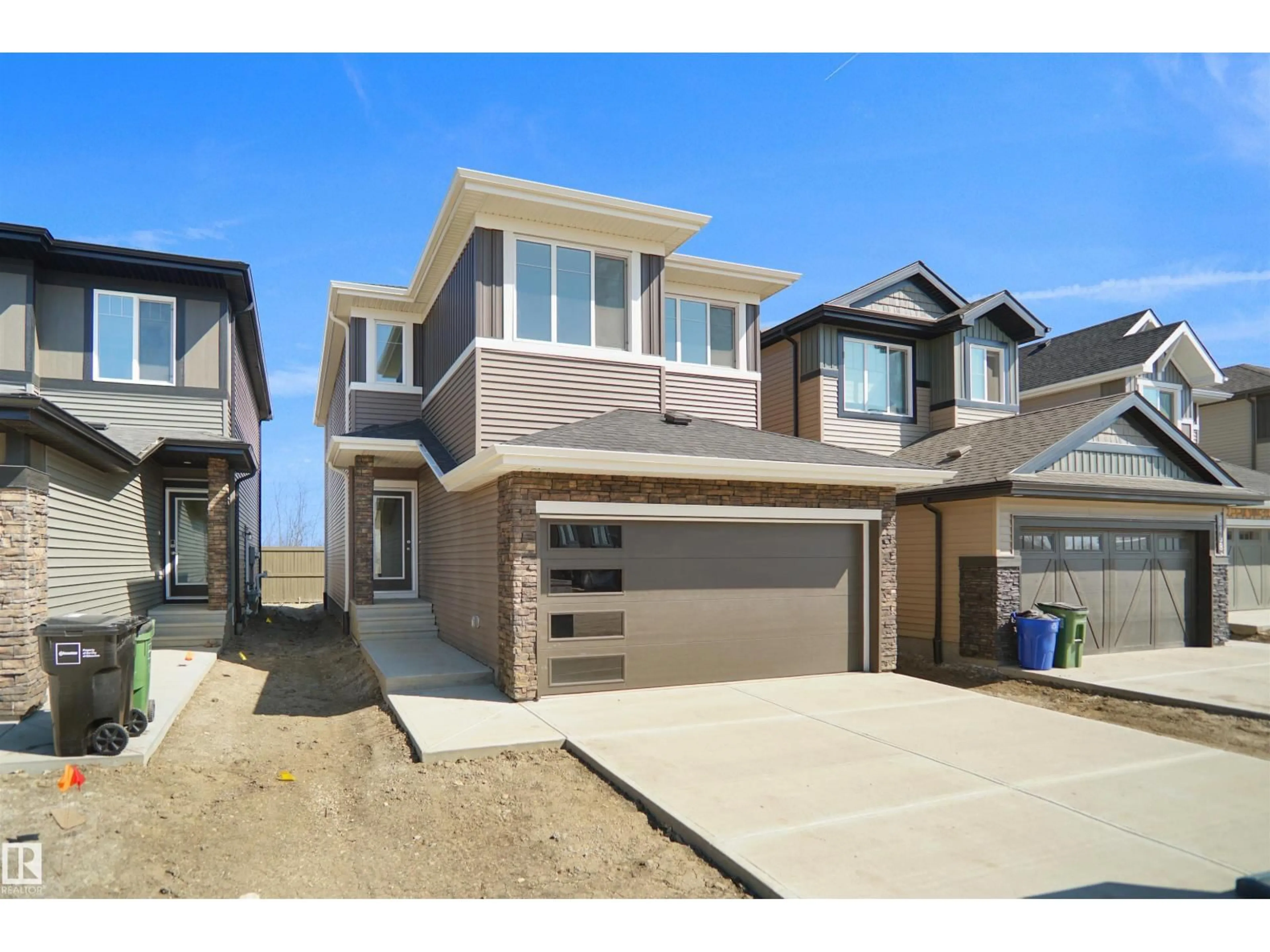 Home with brick exterior material, street for 8504 183 AV, Edmonton Alberta T5Z0L5