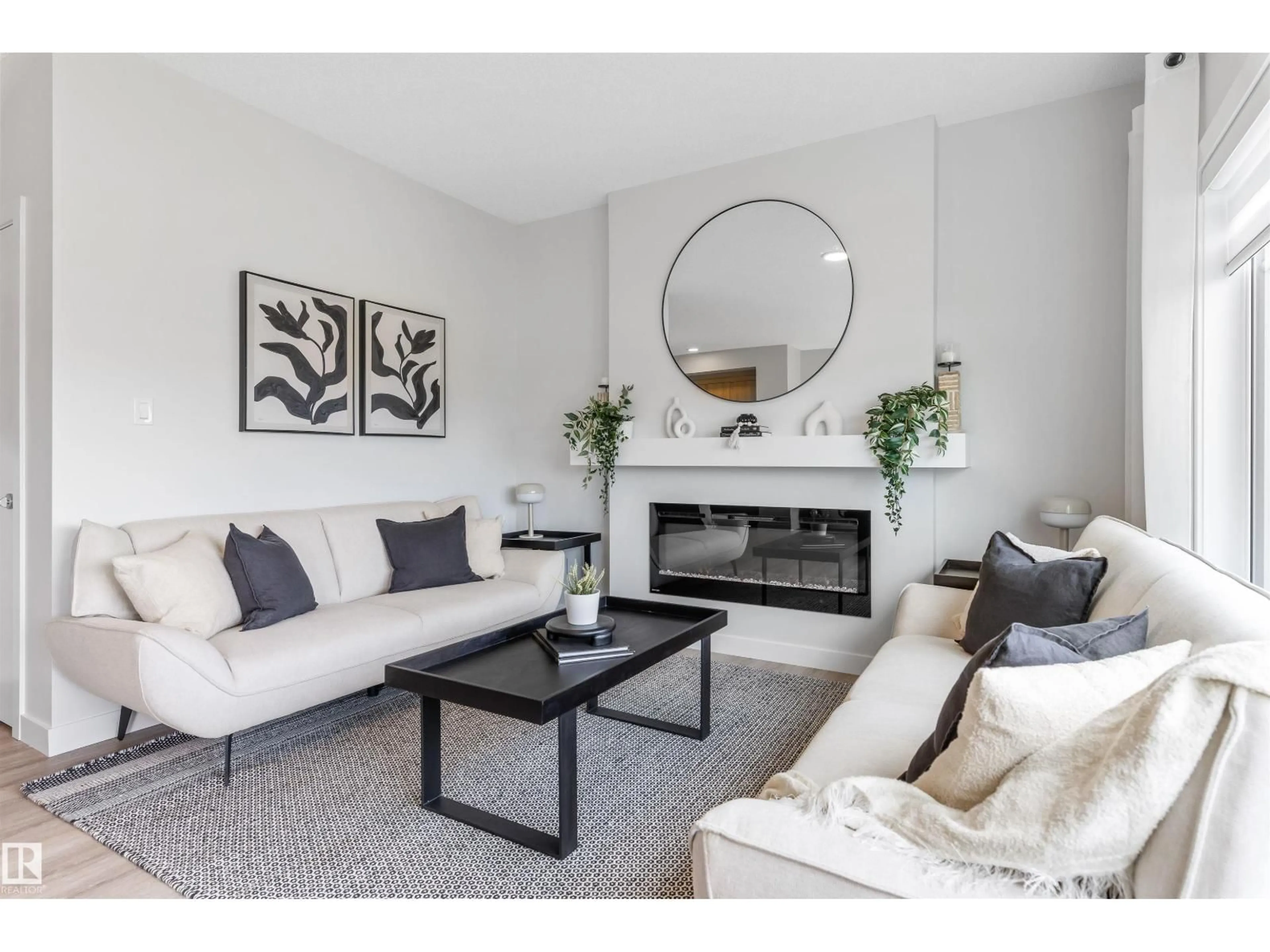 Living room with furniture, unknown for 784 BANK DR, Leduc Alberta T9E1G2