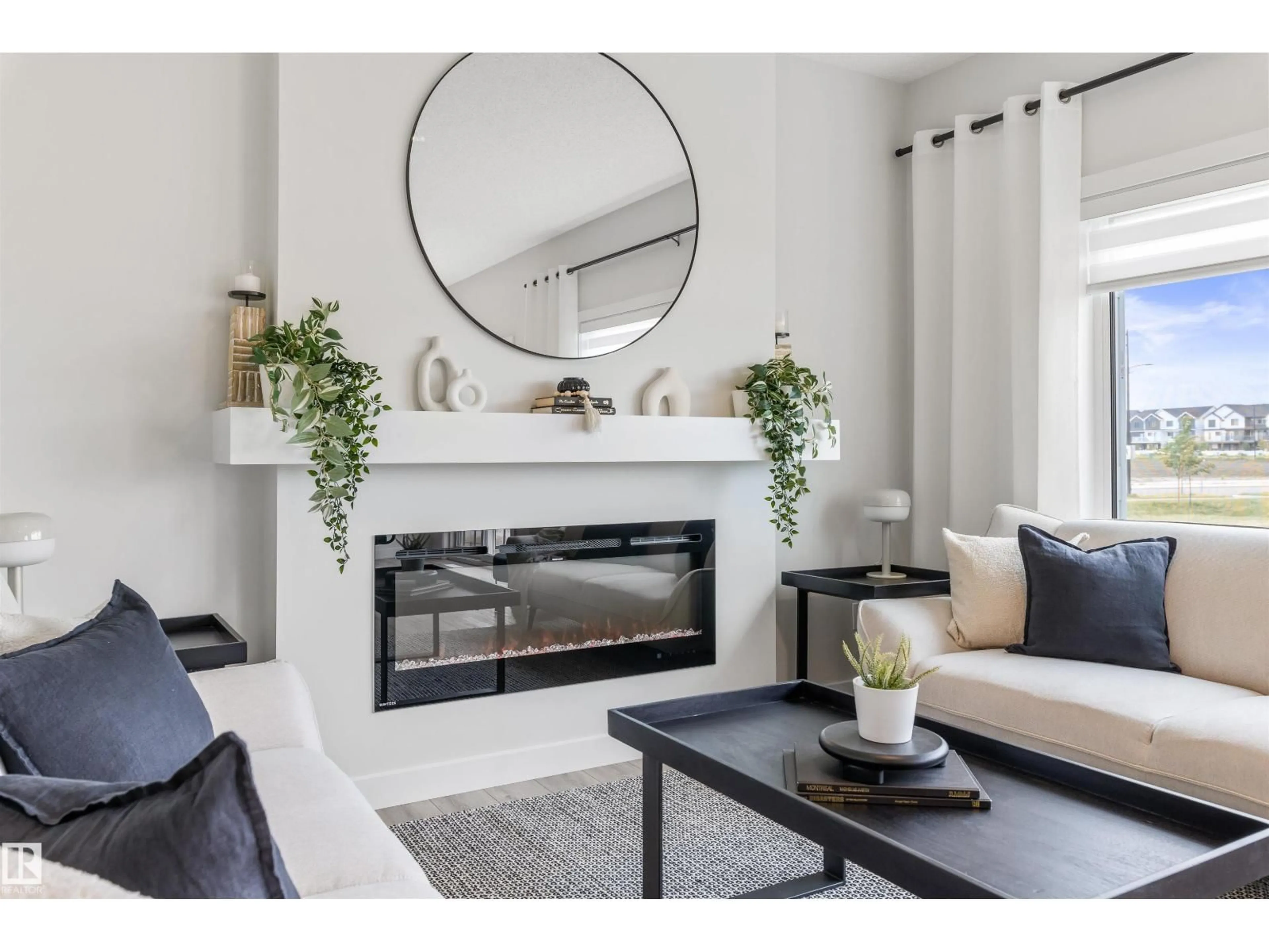 Living room with furniture, unknown for 784 BANK DR, Leduc Alberta T9E1G2