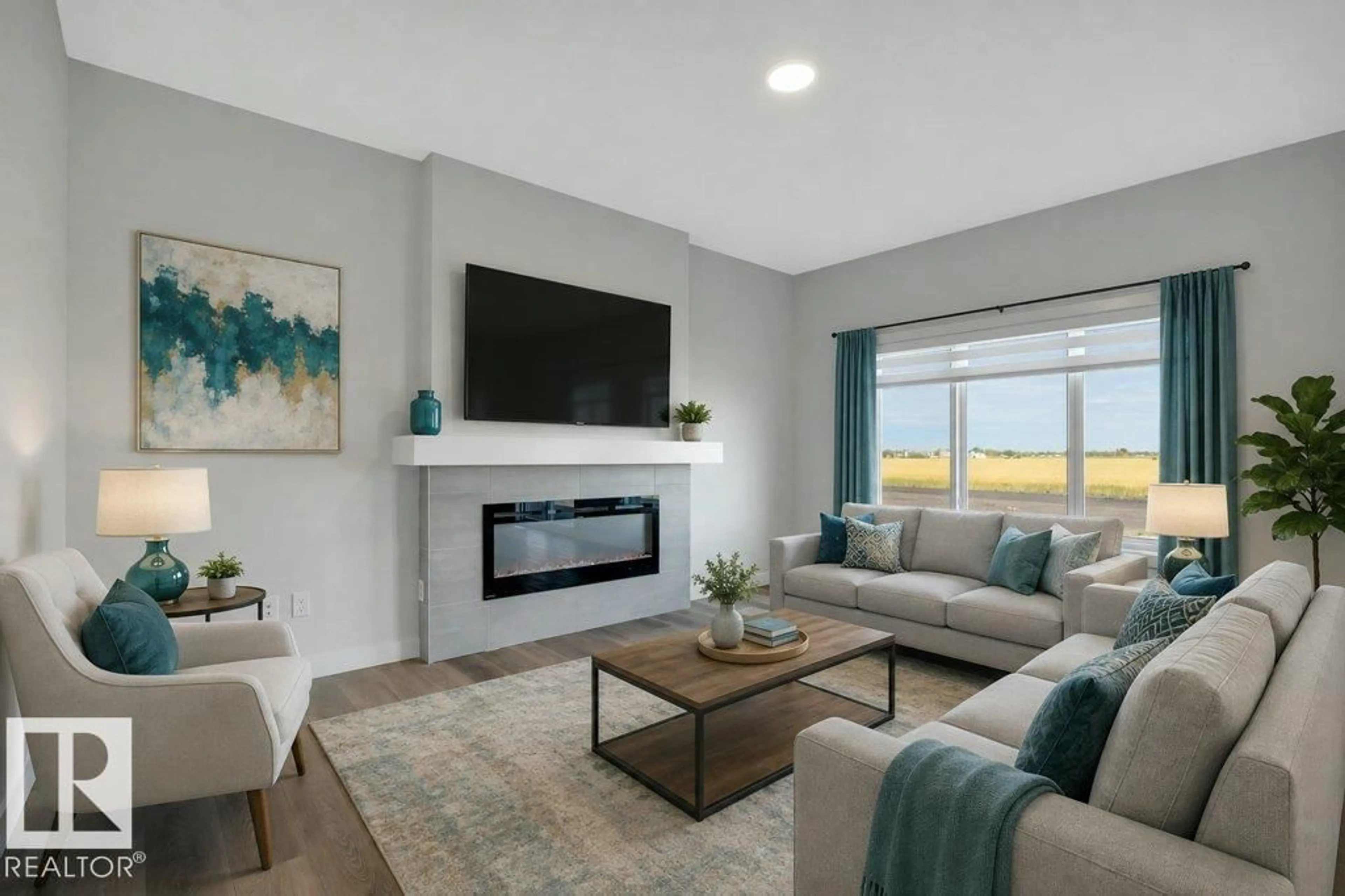 Living room with furniture, unknown for 788 BANK DR, Leduc Alberta T9E1G2