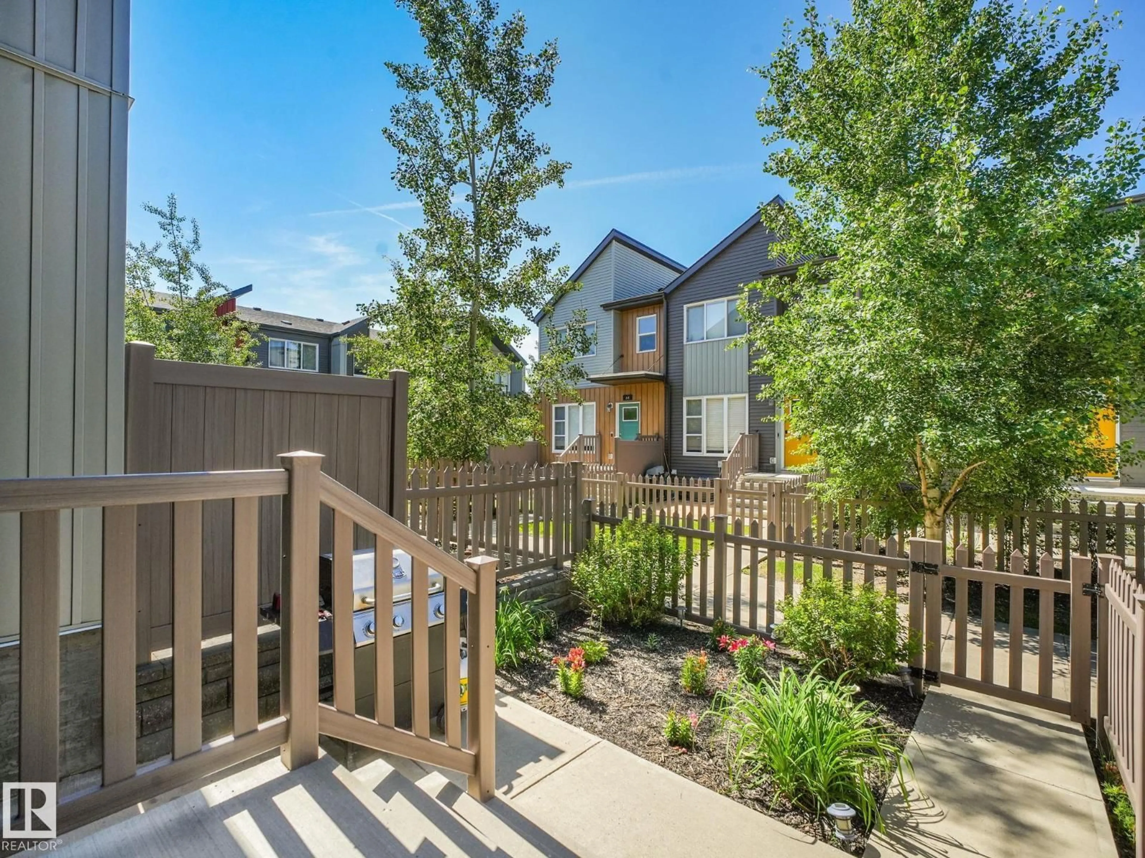 A pic from outside/outdoor area/front of a property/back of a property/a pic from drone, street for #55 - 4470 PROWSE RD, Edmonton Alberta T6W3R5