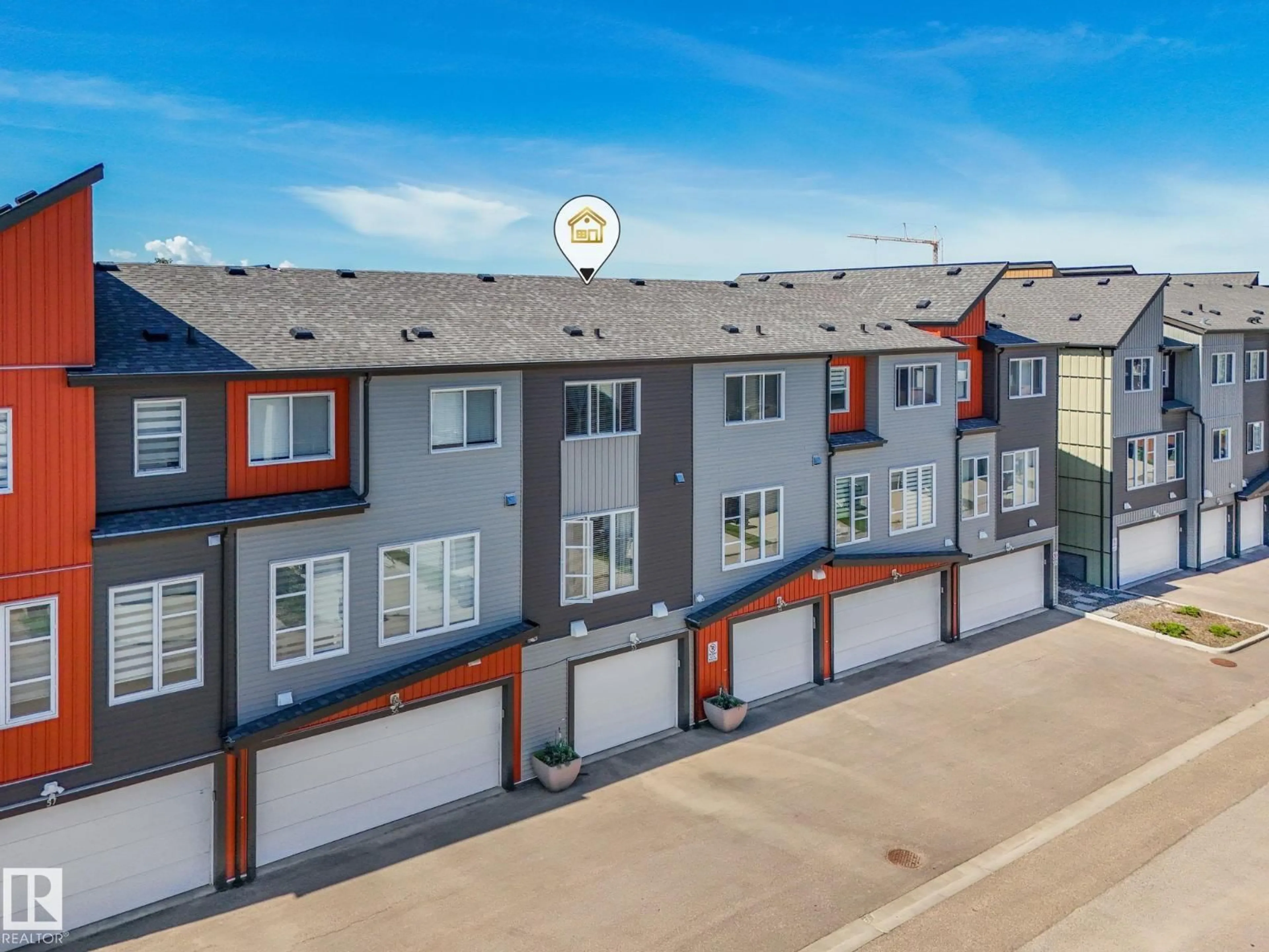 A pic from outside/outdoor area/front of a property/back of a property/a pic from drone, street for #55 - 4470 PROWSE RD, Edmonton Alberta T6W3R5