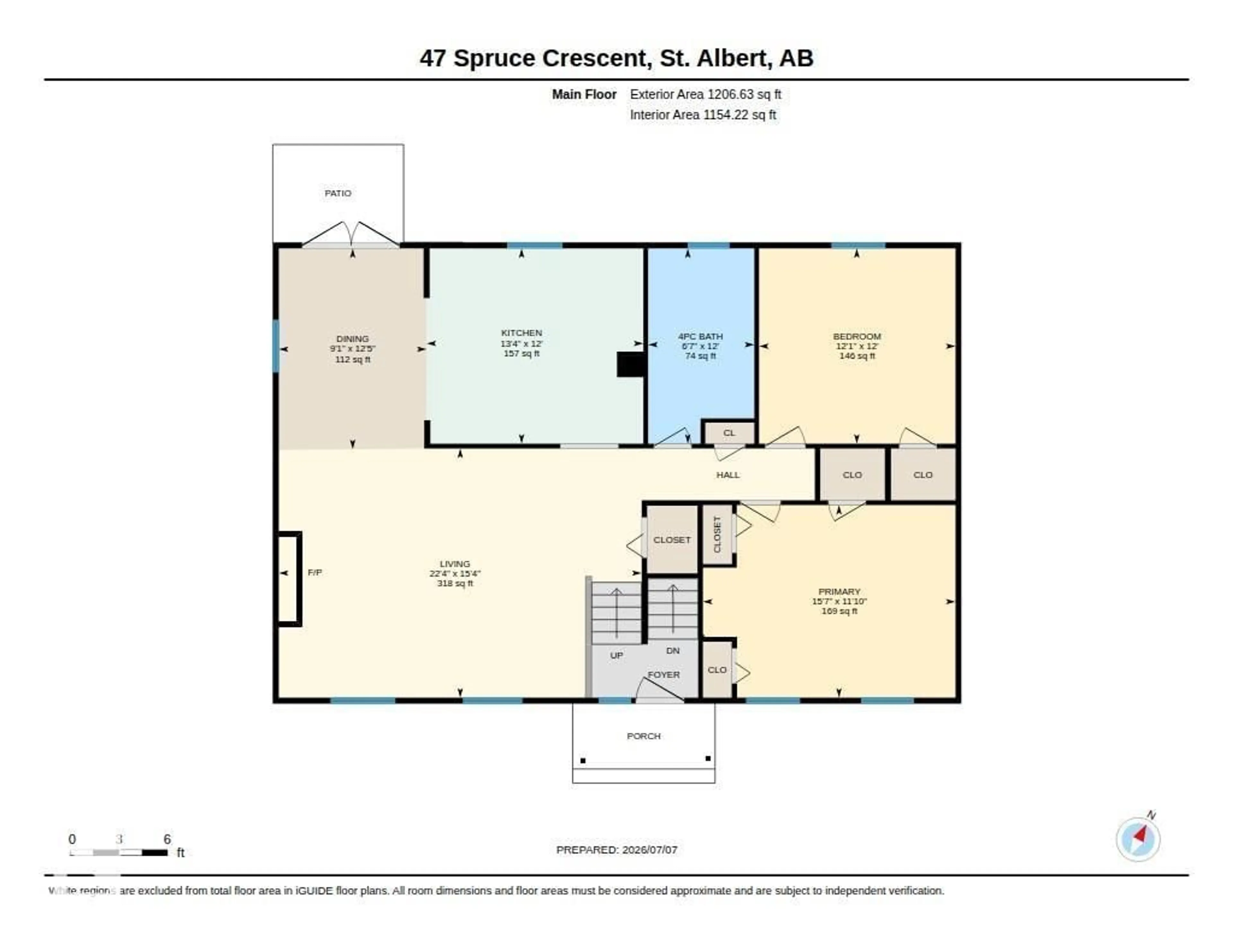 Floor plan for 47 SPRUCE CR, St. Albert Alberta T8N0H4
