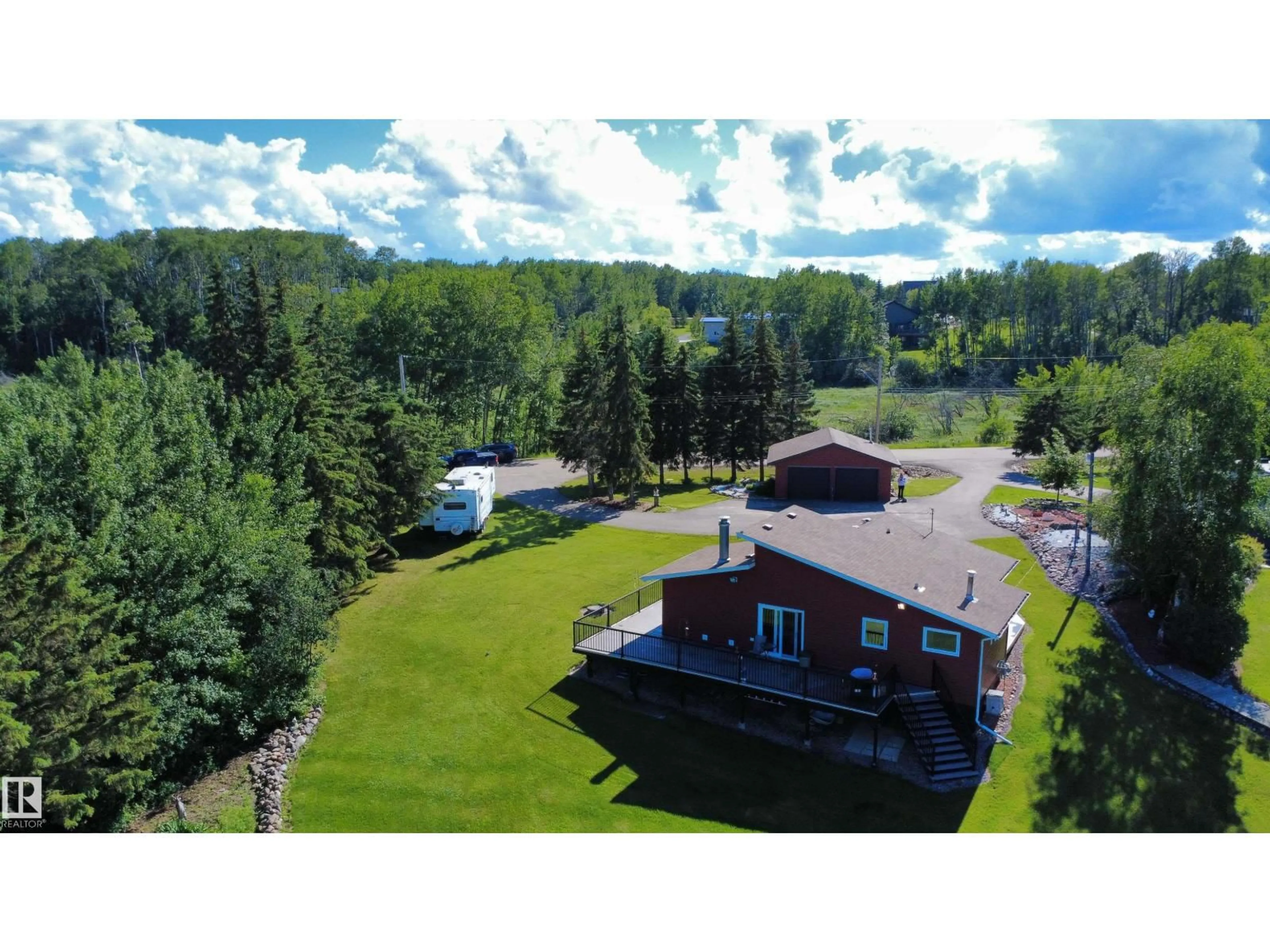 A pic from outside/outdoor area/front of a property/back of a property/a pic from drone, unknown for 618 CHURCHILL PARK ROAD, Rural Lac La Biche County Alberta T0A2C1