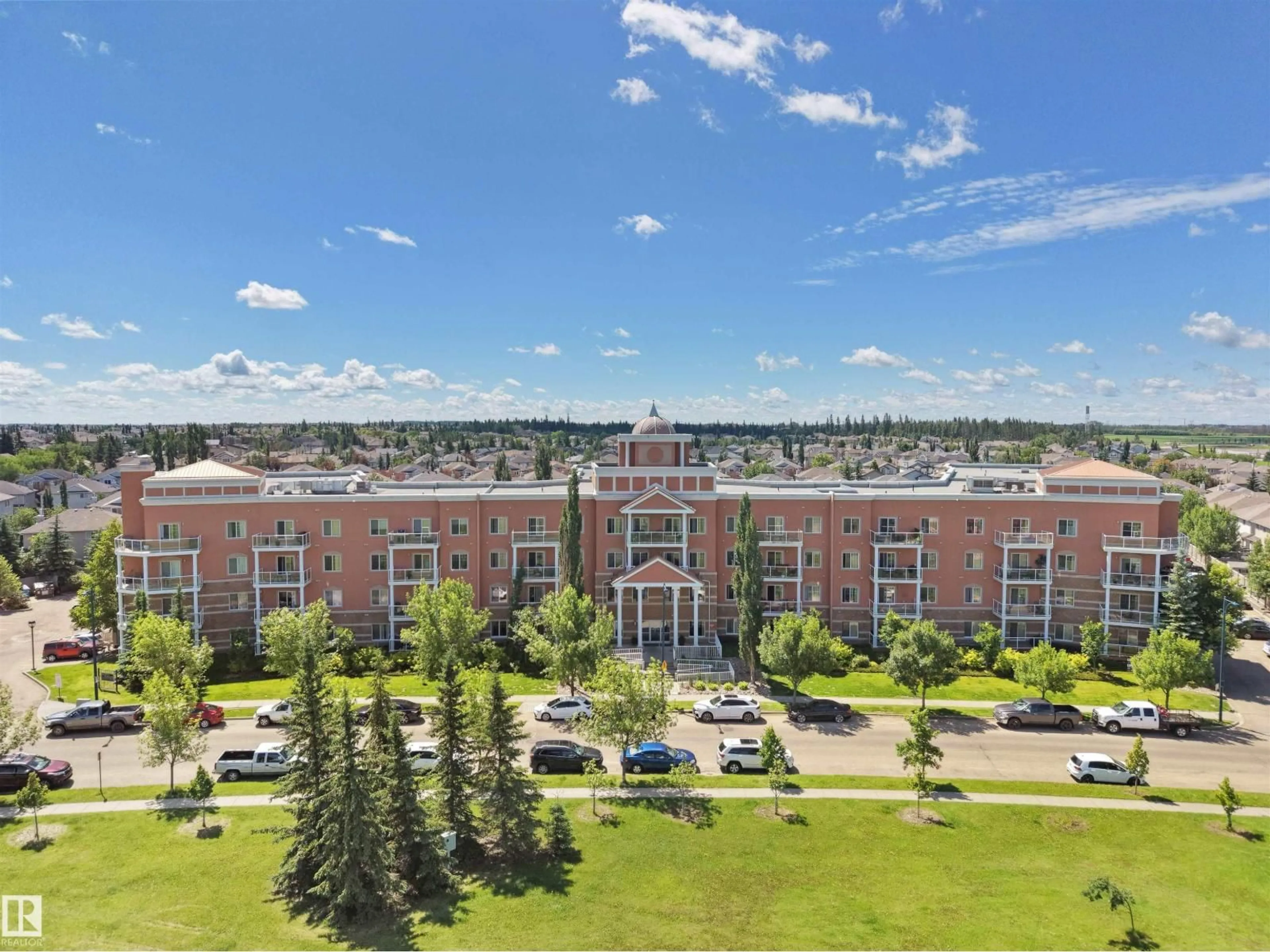 A pic from outside/outdoor area/front of a property/back of a property/a pic from drone, building for #106 - 263 MACEWAN RD, Edmonton Alberta T6W0C4