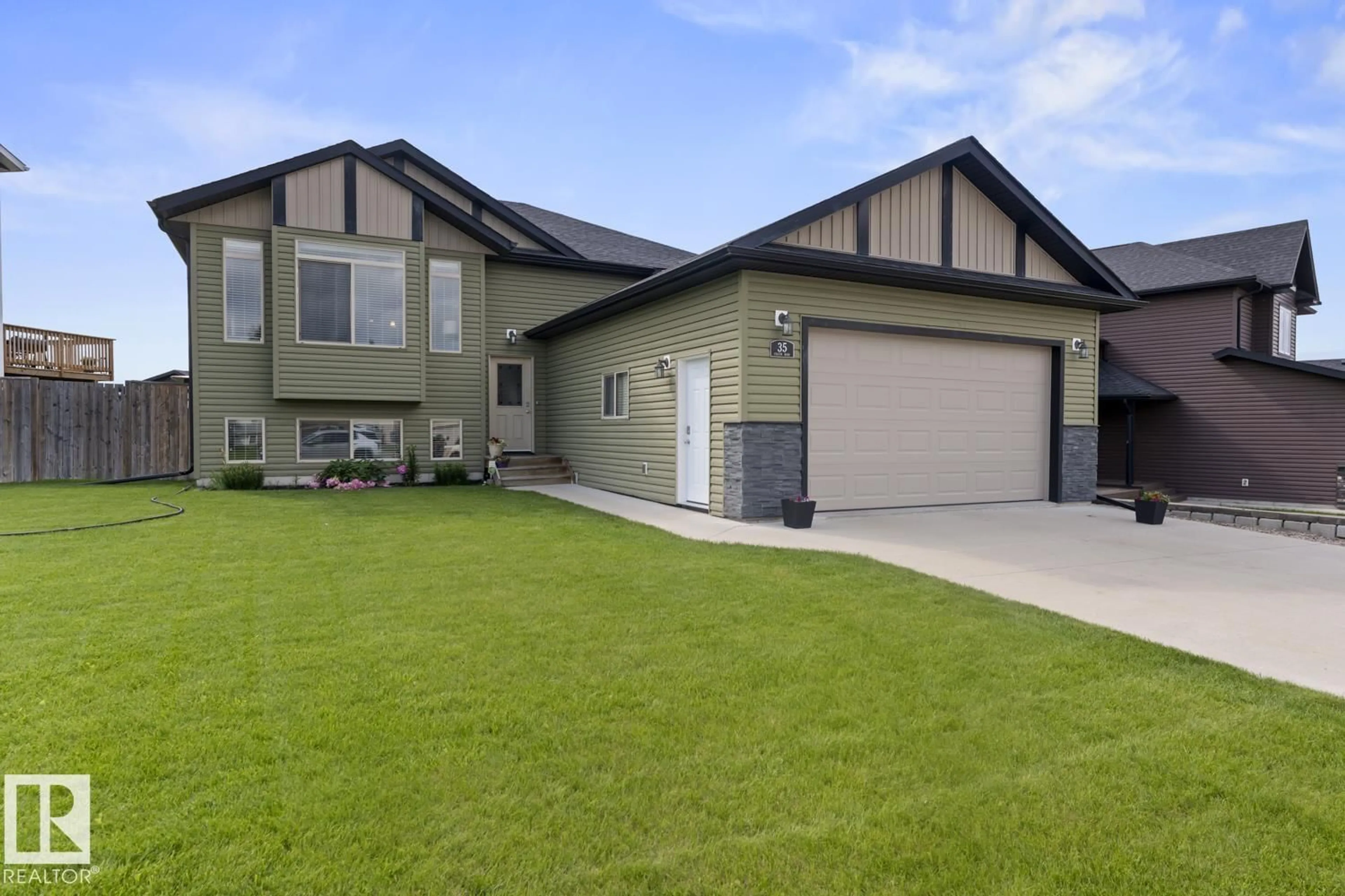 Home with vinyl exterior material, street for 35 FALCON RD, Cold Lake Alberta T9M0G4